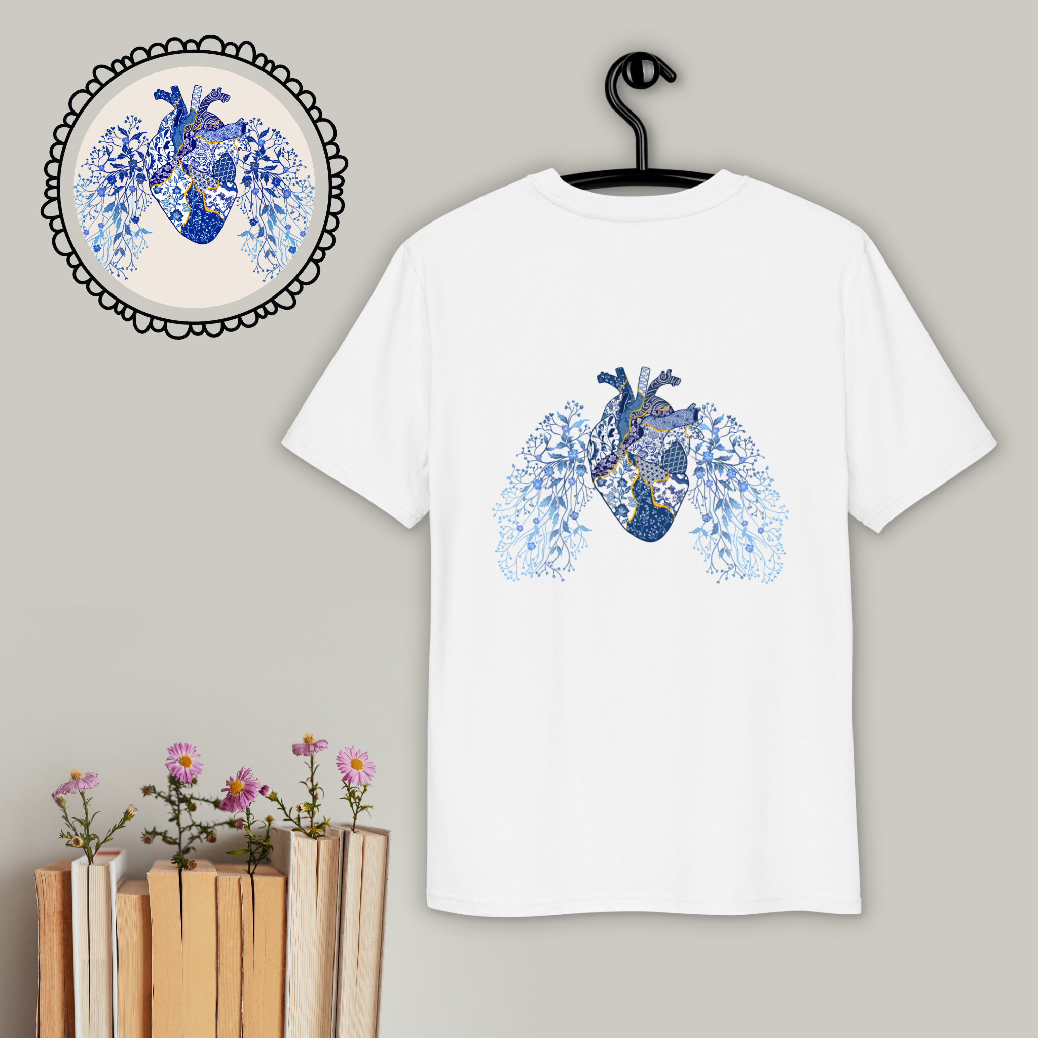 Kintsugi Heart Unisex | Organic Cotton Graphic T-Shirt | Ink & Fable Apparel