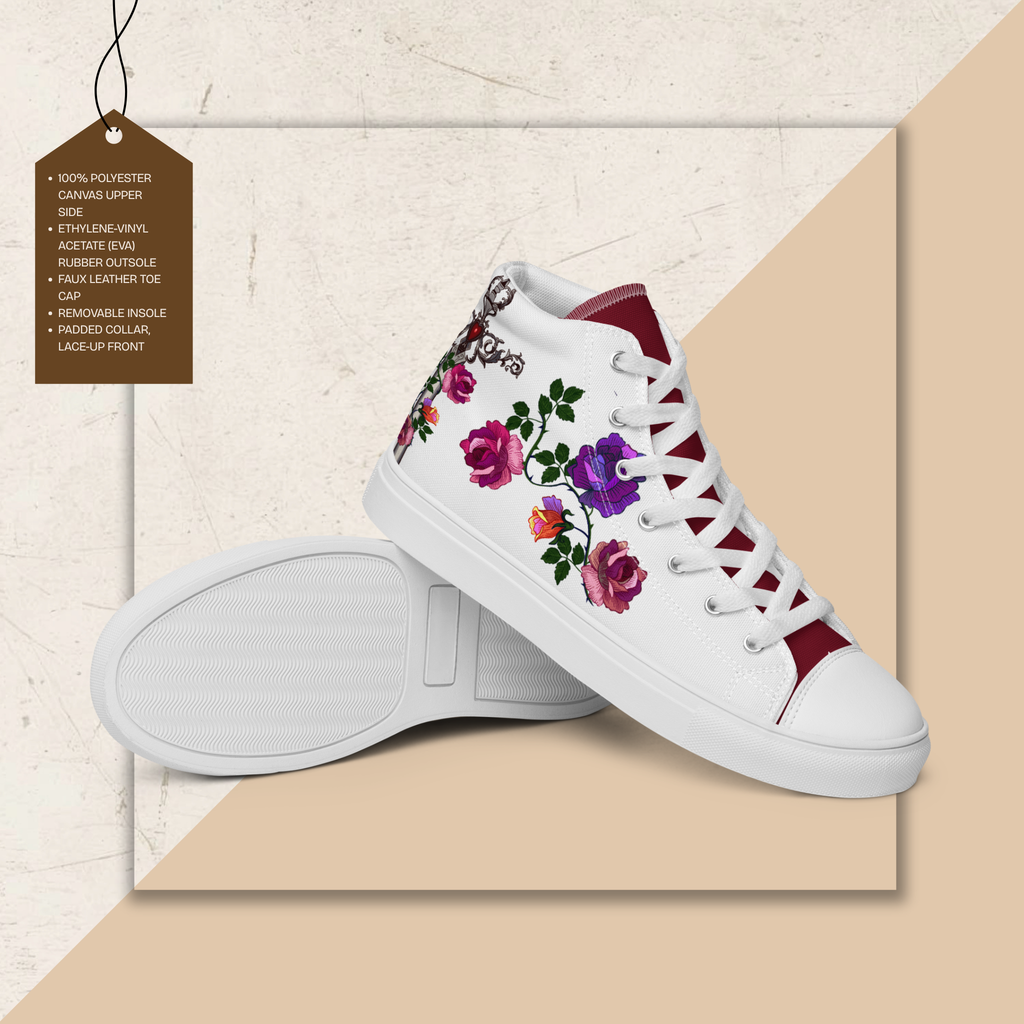 Men's High Top Canvas Shoes | Ink & Fable Apparel | Locked Dagger