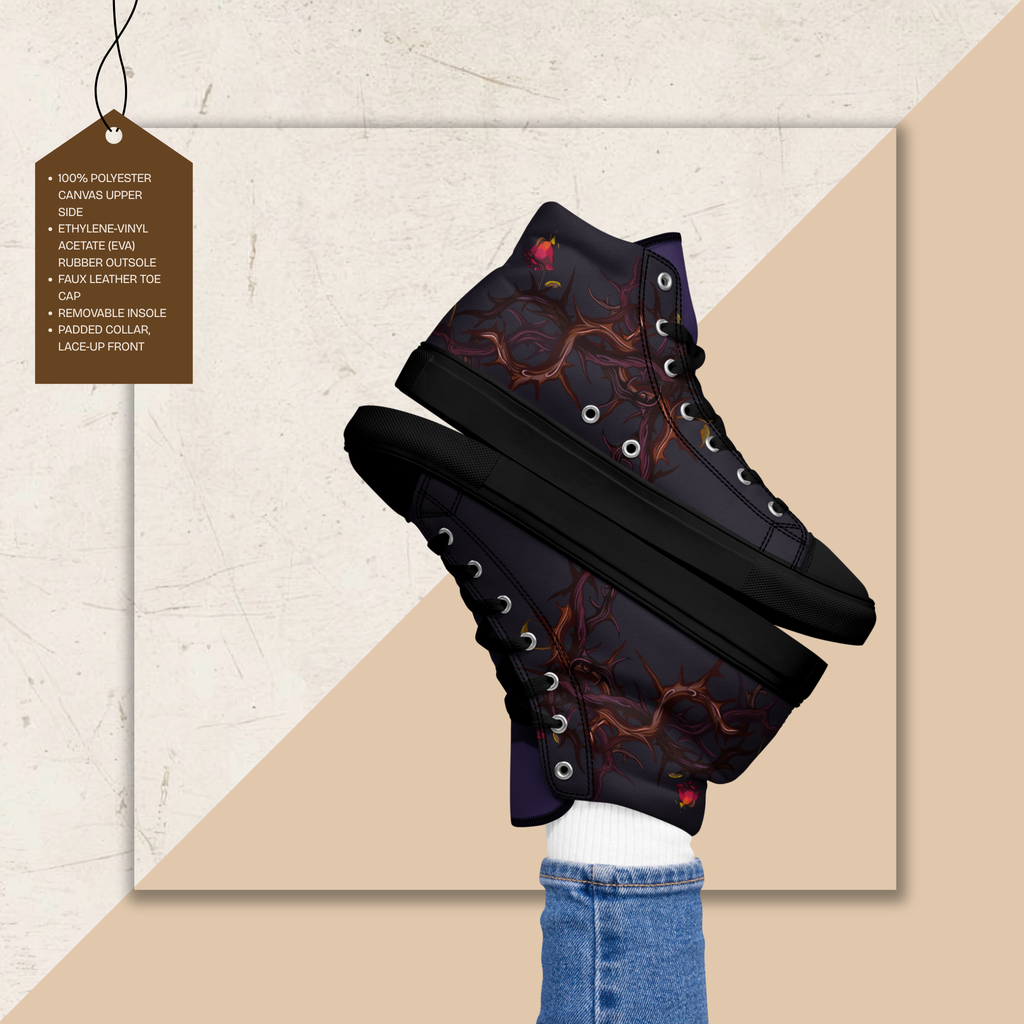 Women's High Top Canvas Shoes | Ink & Fable Apparel | Candle of Hope