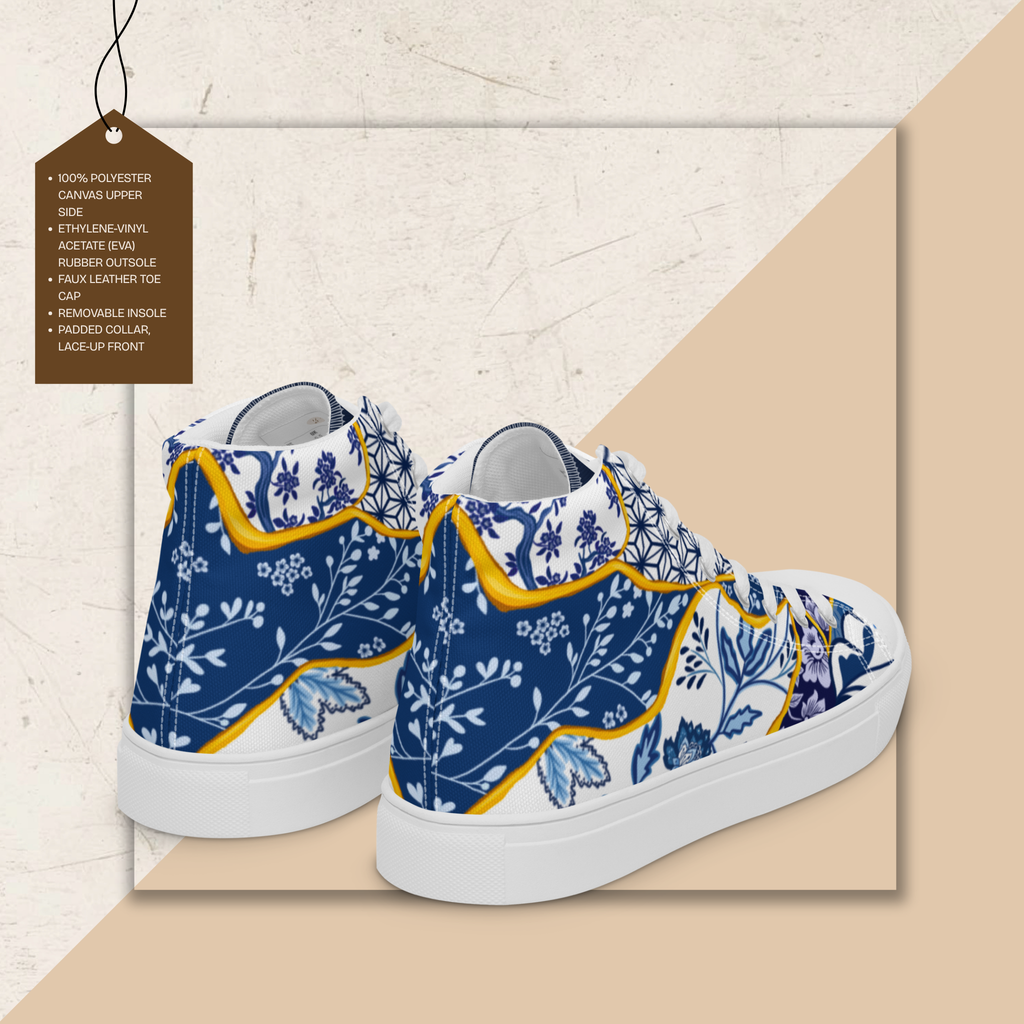 Women's High Top Canvas Shoes | Ink & Fable Apparel | Kintsugi Heart