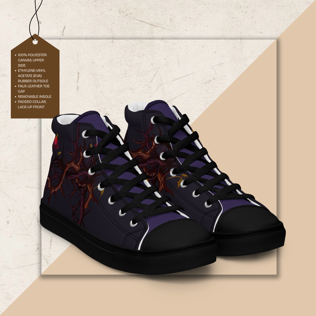 Men's High Top Canvas Shoes | Ink & Fable Apparel | Candle of Hope