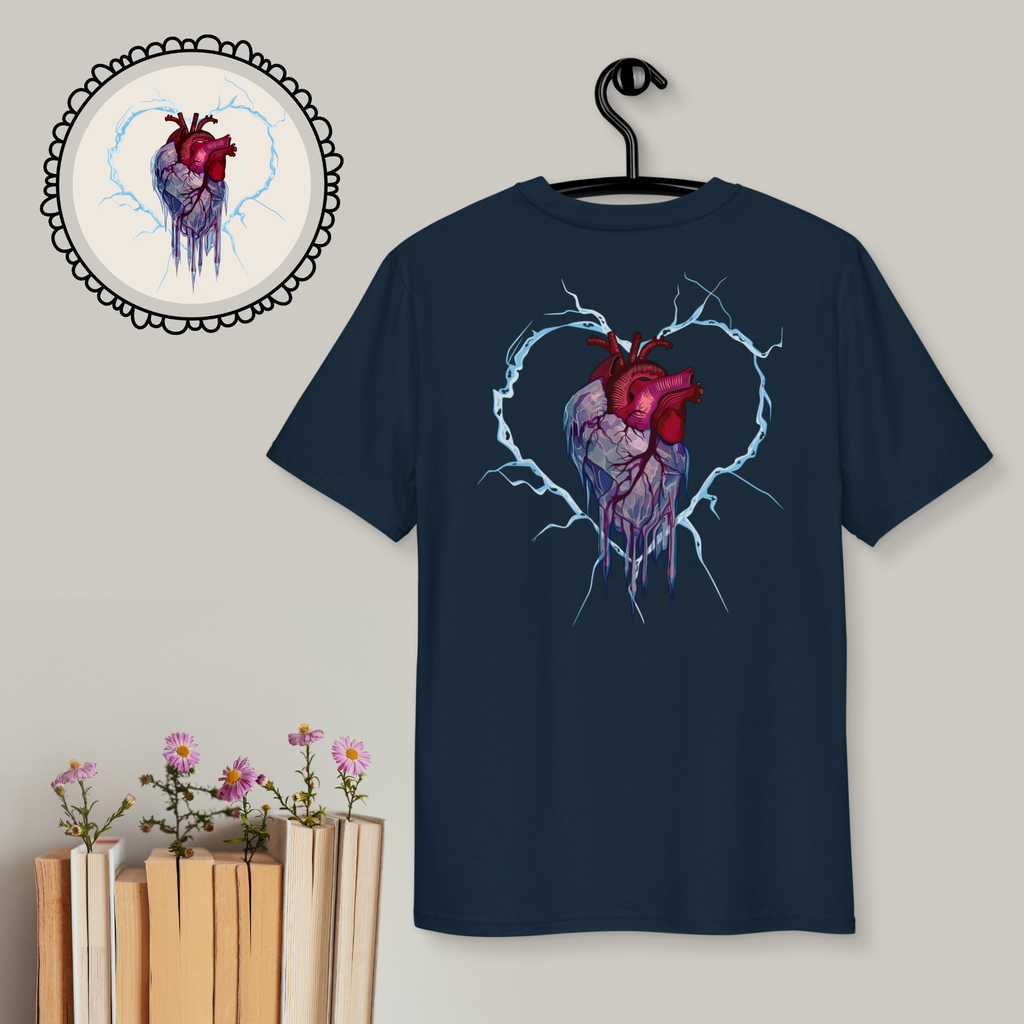 Frozen Heart Graphic Unisex T-Shirt | Organic Cotton | Ink & Fable Apparel