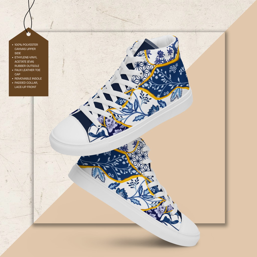 Women's High Top Canvas Shoes | Ink & Fable Apparel | Kintsugi Heart