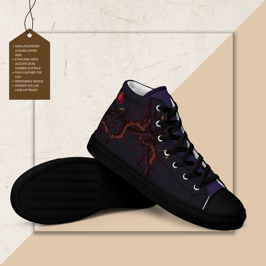 Men's High Top Canvas Shoes | Ink & Fable Apparel | Candle of Hope