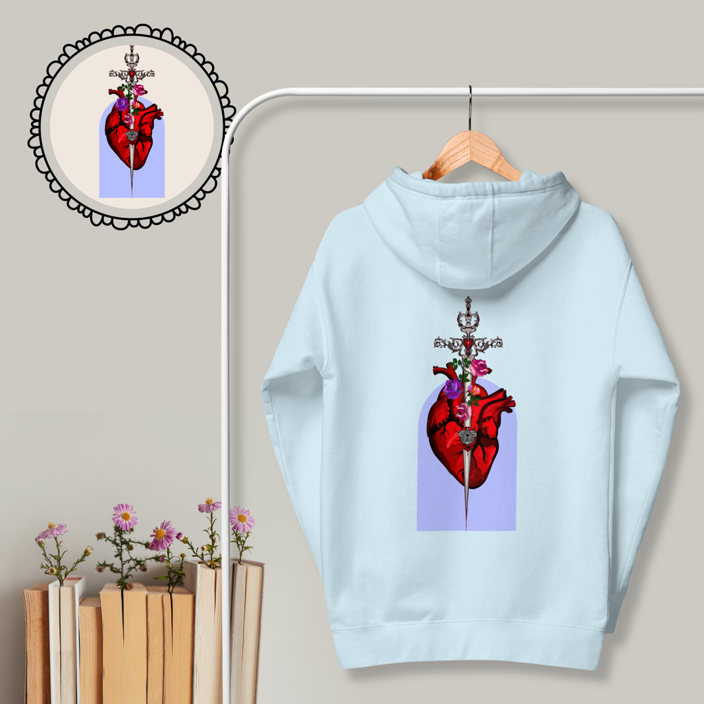 Locked Dagger | Graphic Hoodie | Ink & Fable Apparel