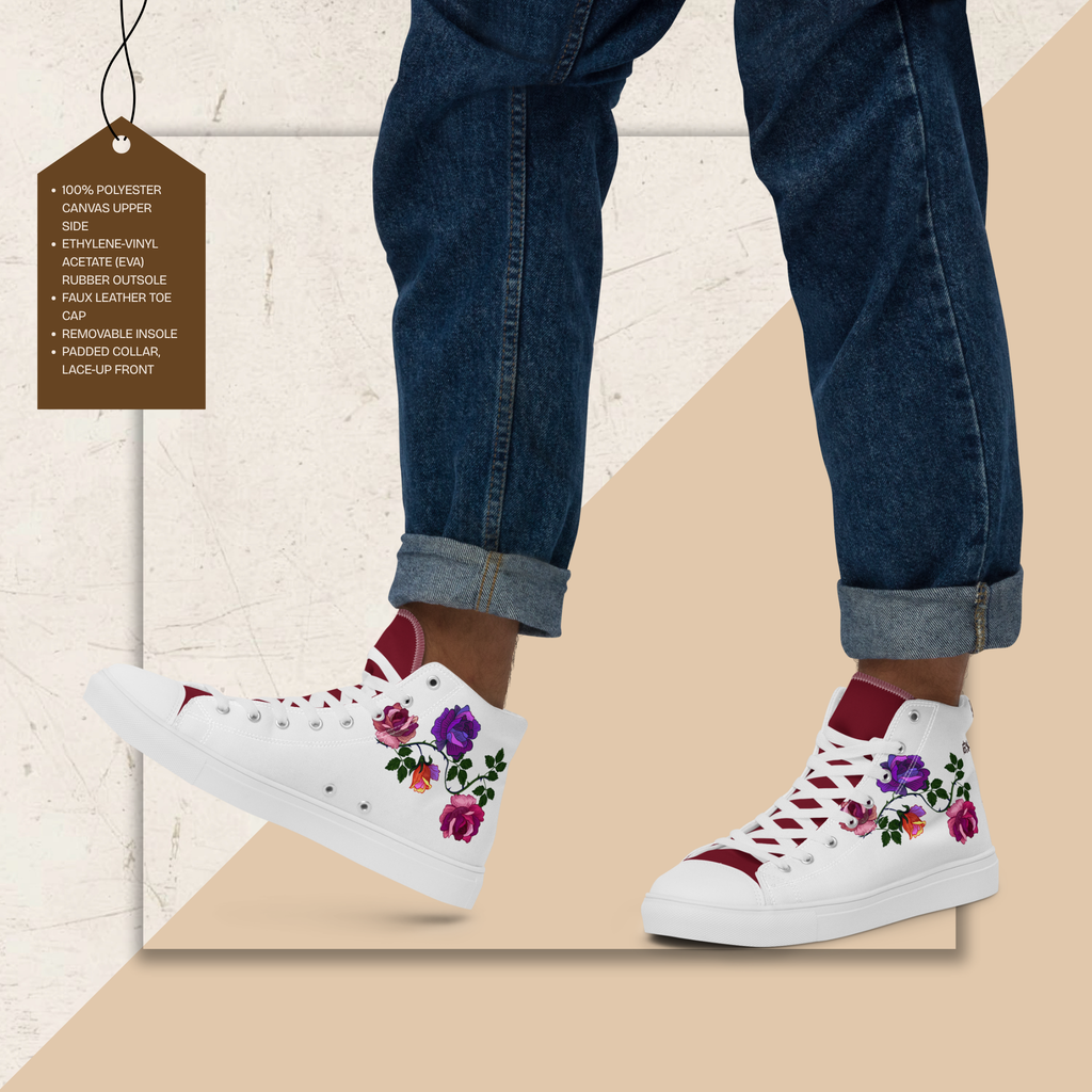 Men's High Top Canvas Shoes | Ink & Fable Apparel | Locked Dagger