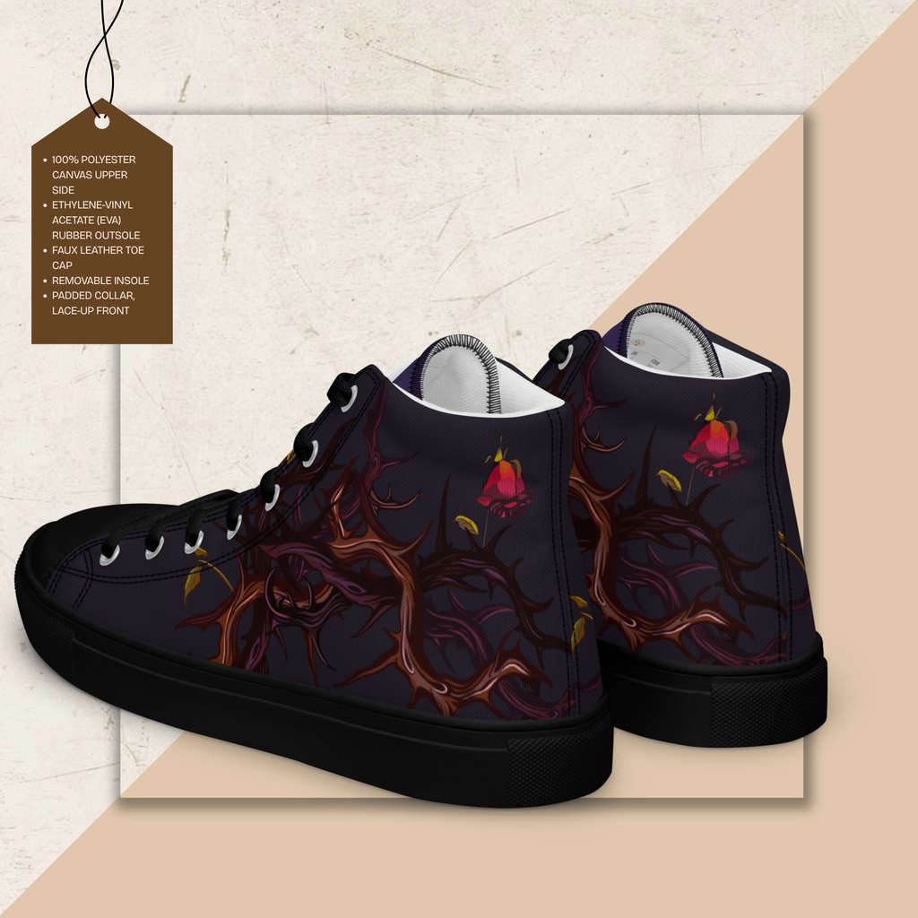 Women's High Top Canvas Shoes | Ink & Fable Apparel | Candle of Hope
