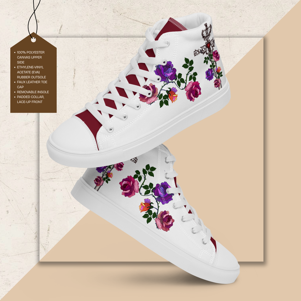 Men's High Top Canvas Shoes | Ink & Fable Apparel | Locked Dagger