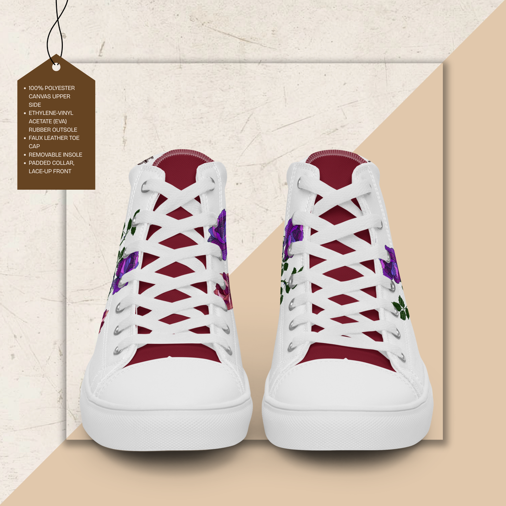 Women's High Top Canvas Shoes | Ink & Fable Apparel | Locked Dagger