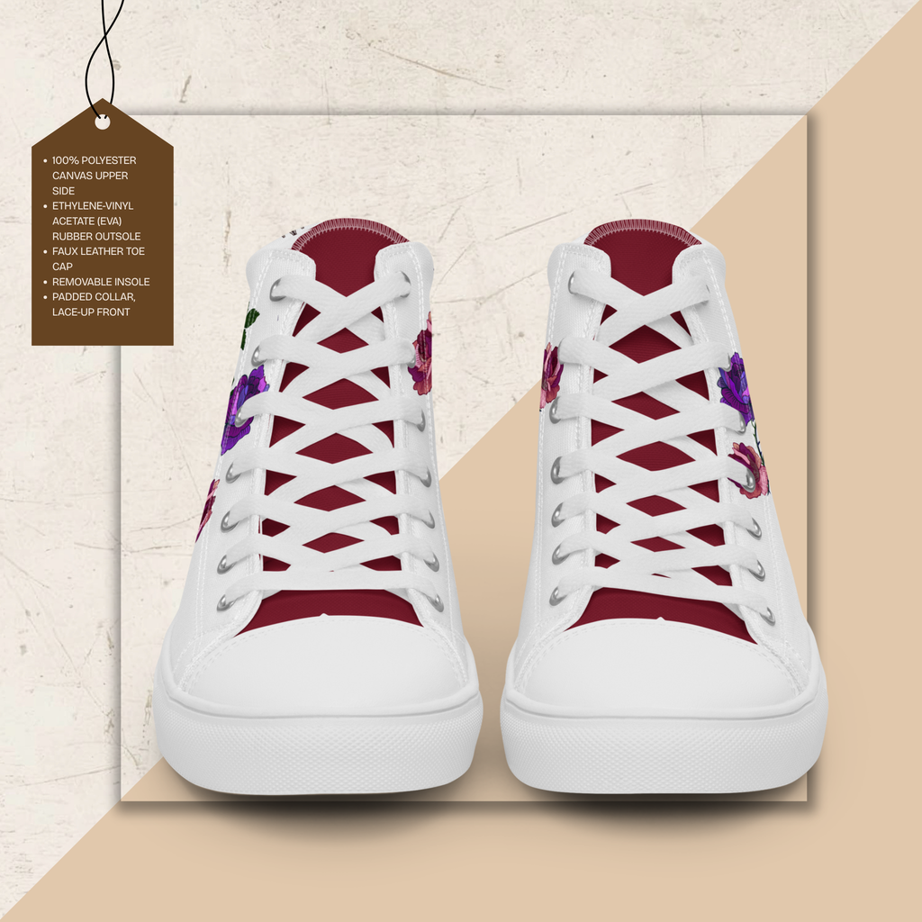 Men's High Top Canvas Shoes | Ink & Fable Apparel | Locked Dagger