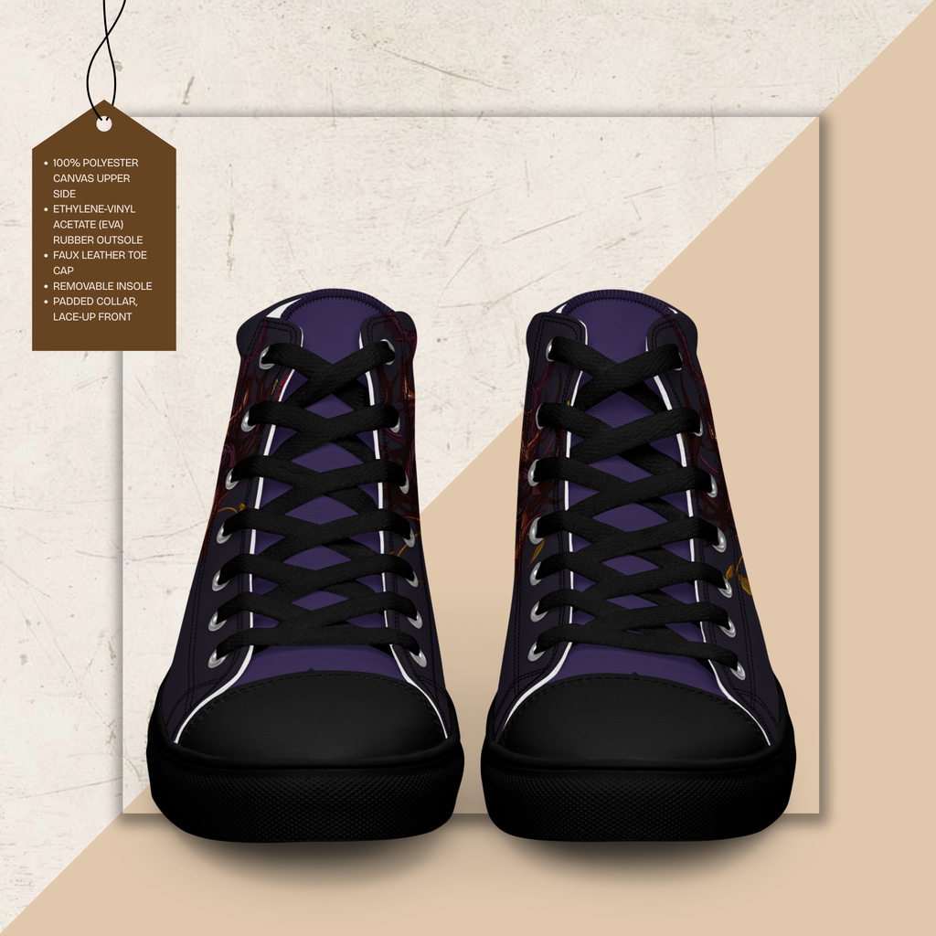 Men's High Top Canvas Shoes | Ink & Fable Apparel | Candle of Hope