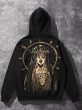 Bleach Painted Unisex Hoodie Medium