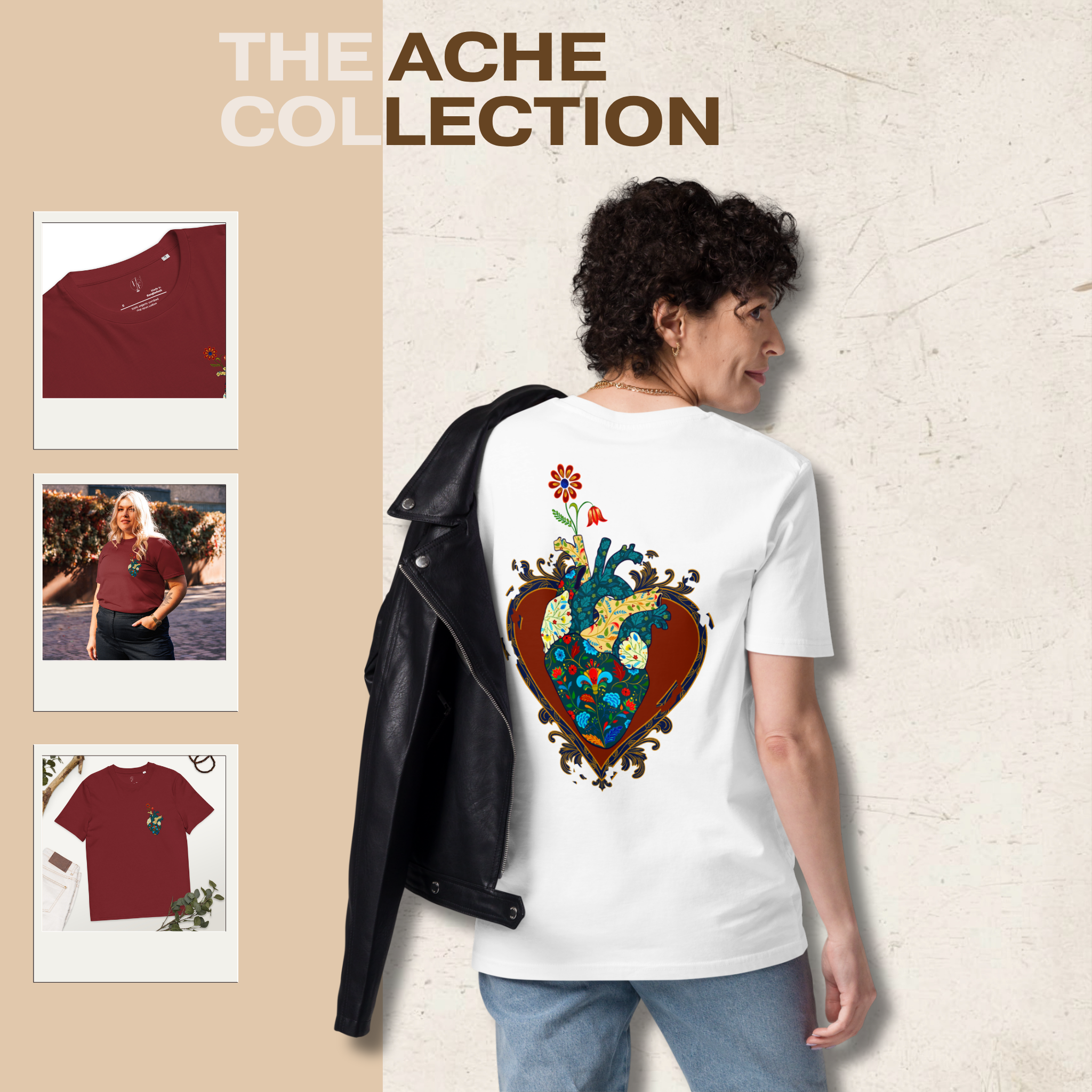 Cracks Beneath Beauty | Graphic T-Shirt | Ink & Fable Apparel