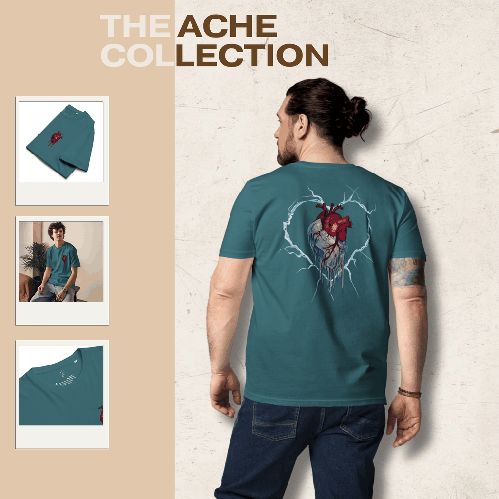 Unisex Frozen Heart graphic t-shirt made of 100% organic cotton with eco-friendly design