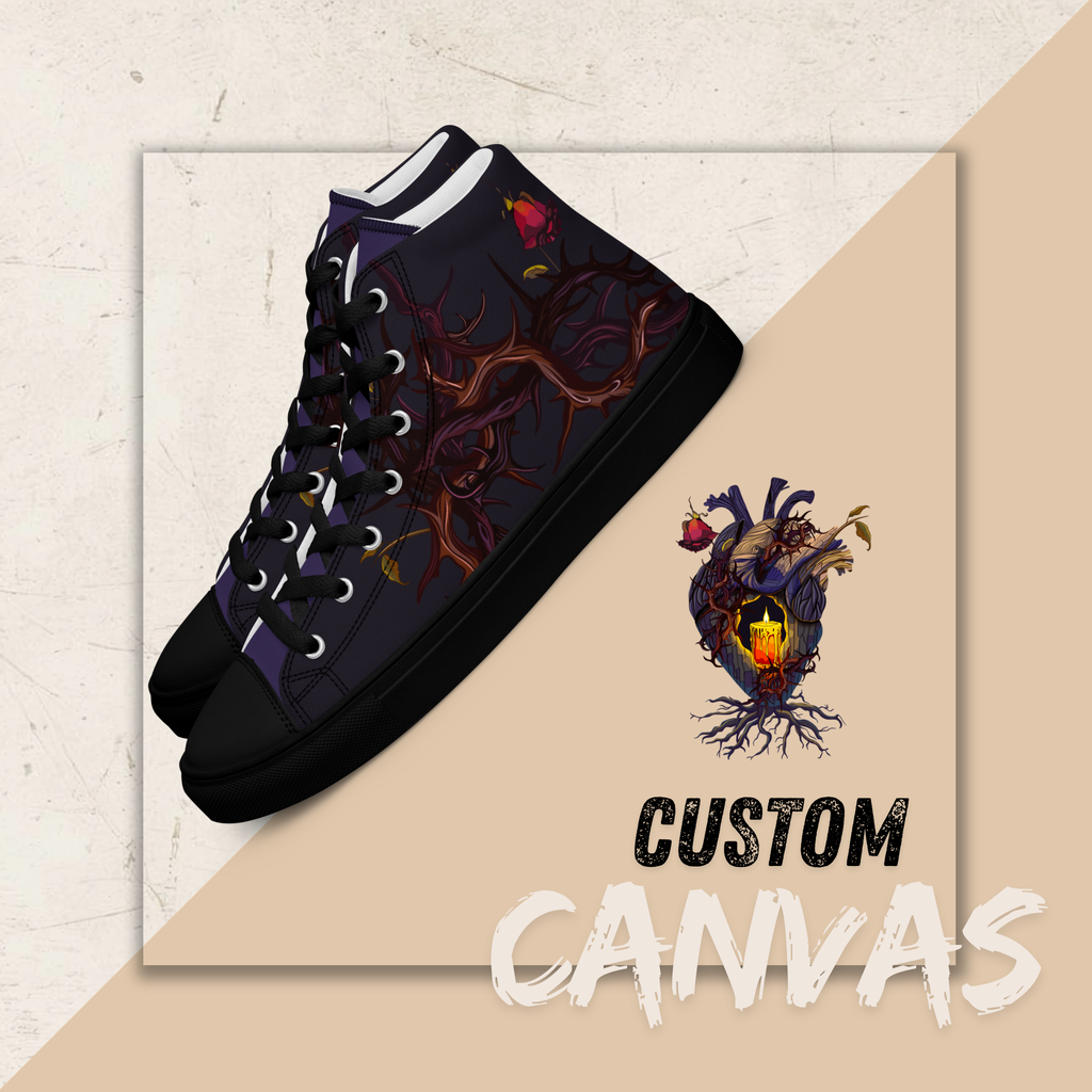 Women's High Top Canvas Shoes | Ink & Fable Apparel | Candle of Hope