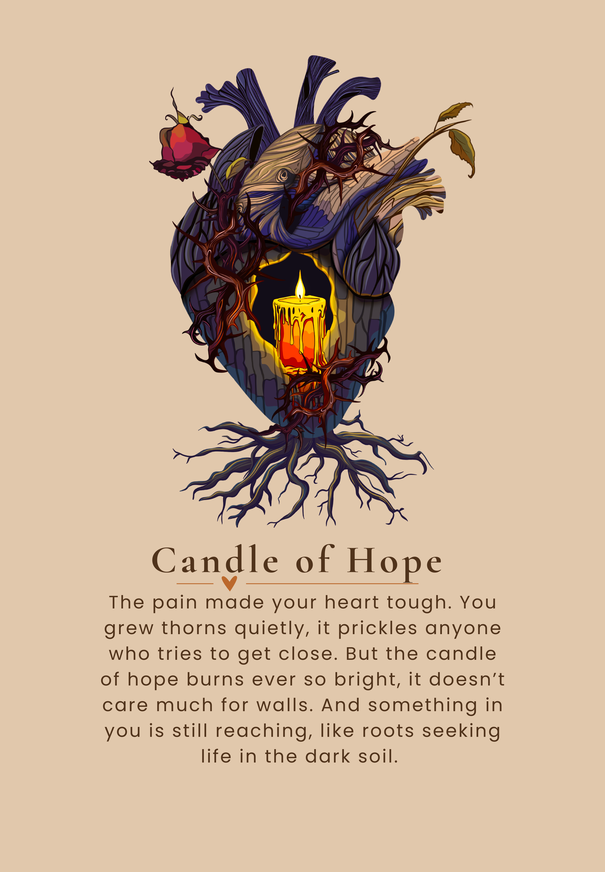 Candle of Hope | Graphic Hoodie | Ink & Fable Apparel