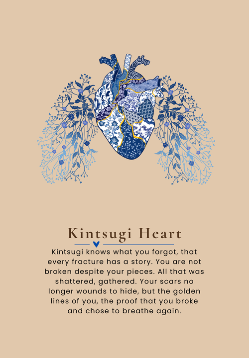 Kintsugi Heart Unisex Artistic Hoodie| Ink & Fable Apparel