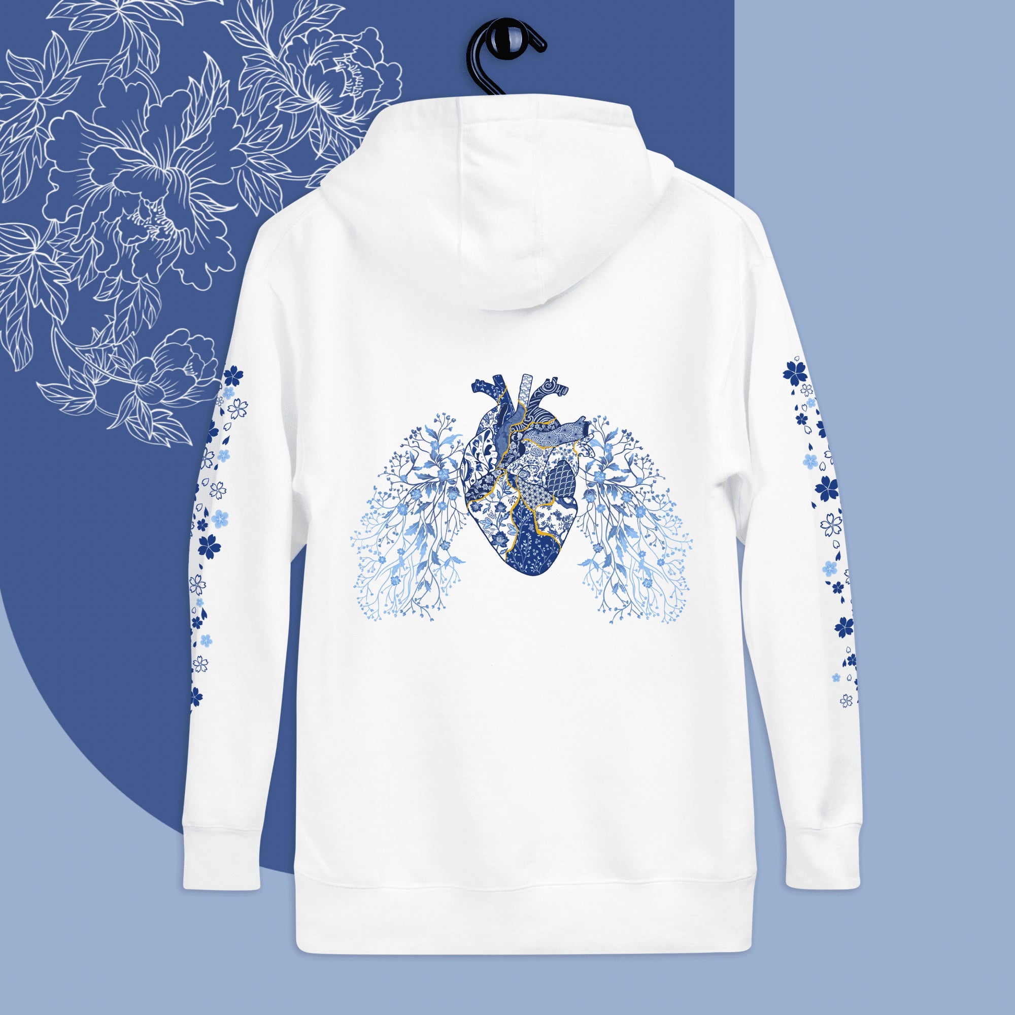 Kintsugi Heart Hoodie - Ink & Fable Apparel