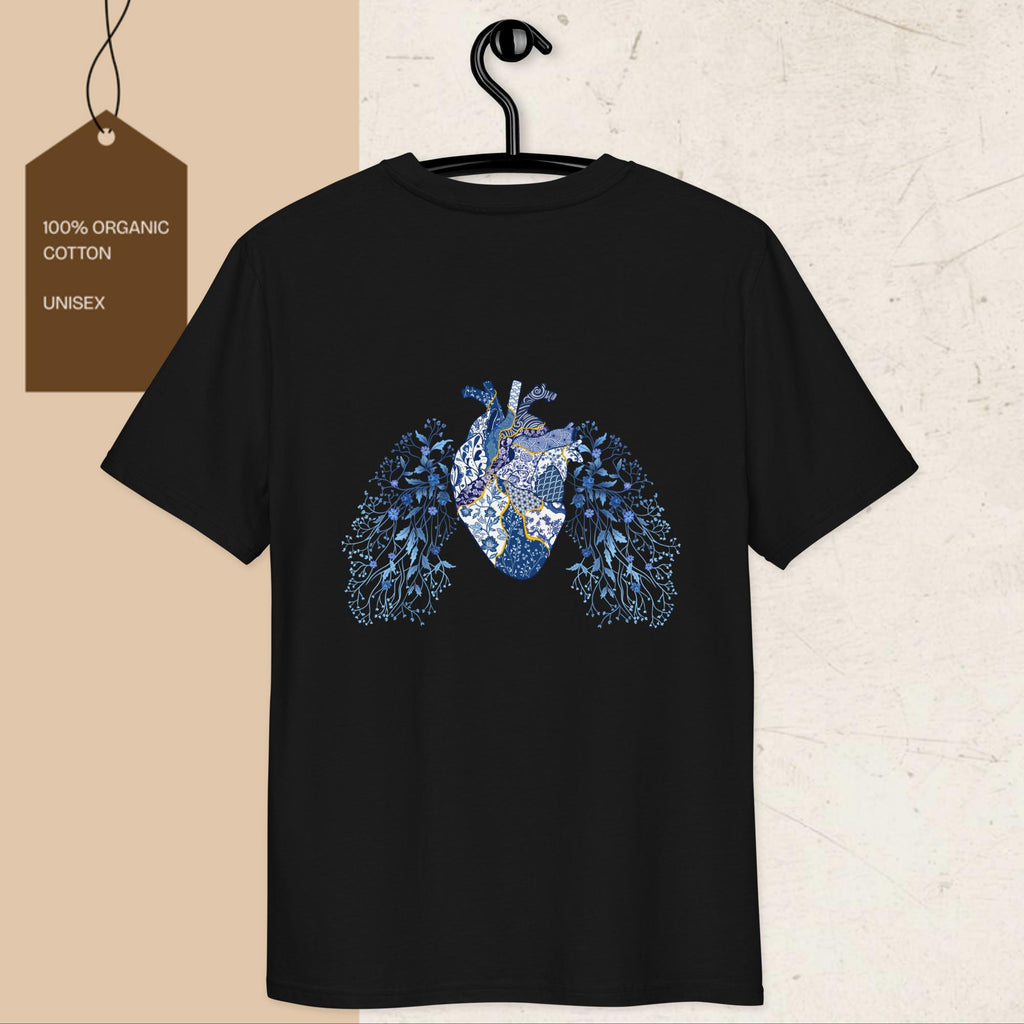 Kintsugi Heart Unisex Organic Cotton Graphic T-Shirt
