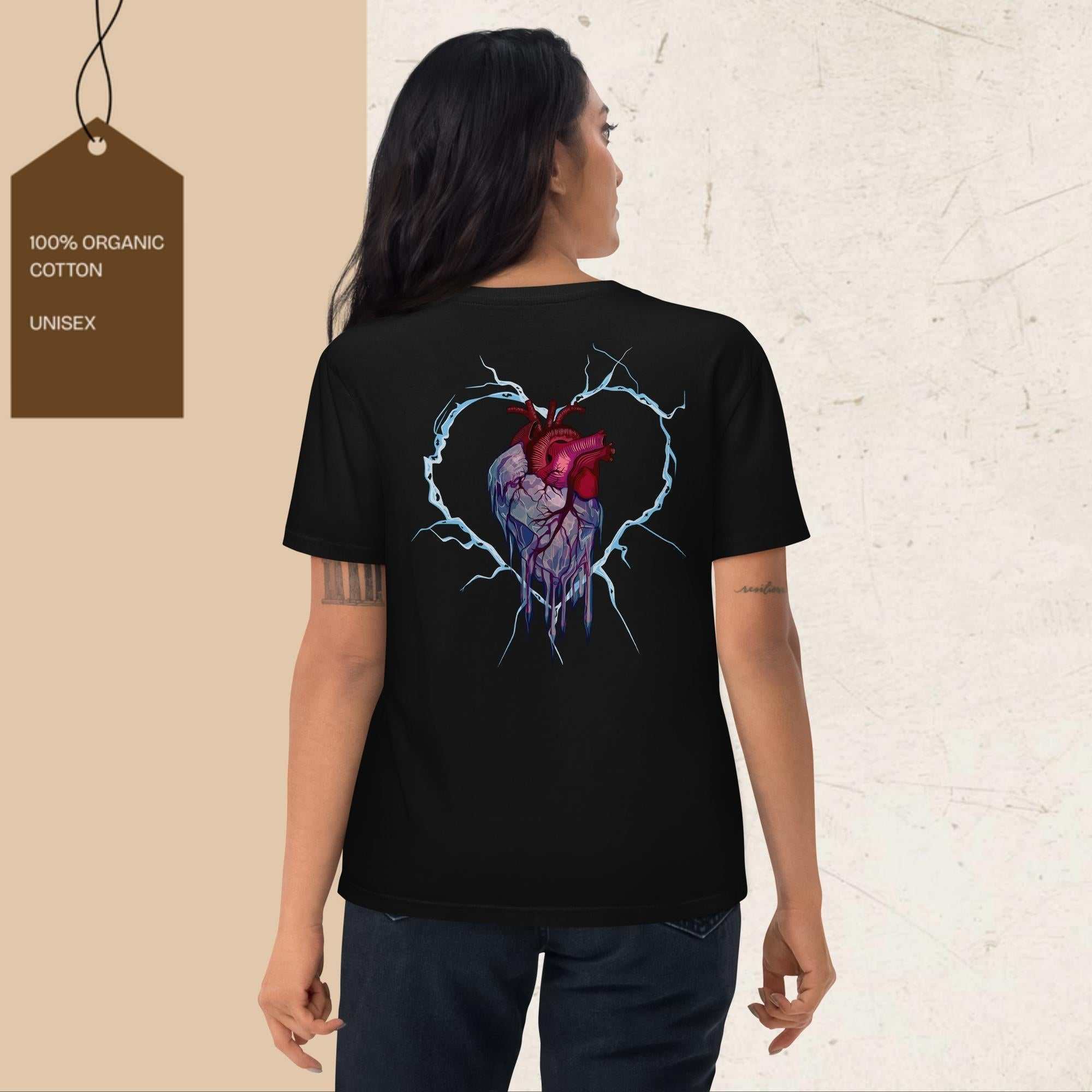 Frozen Heart graphic t-shirt made from 100% organic cotton with eco-friendly design