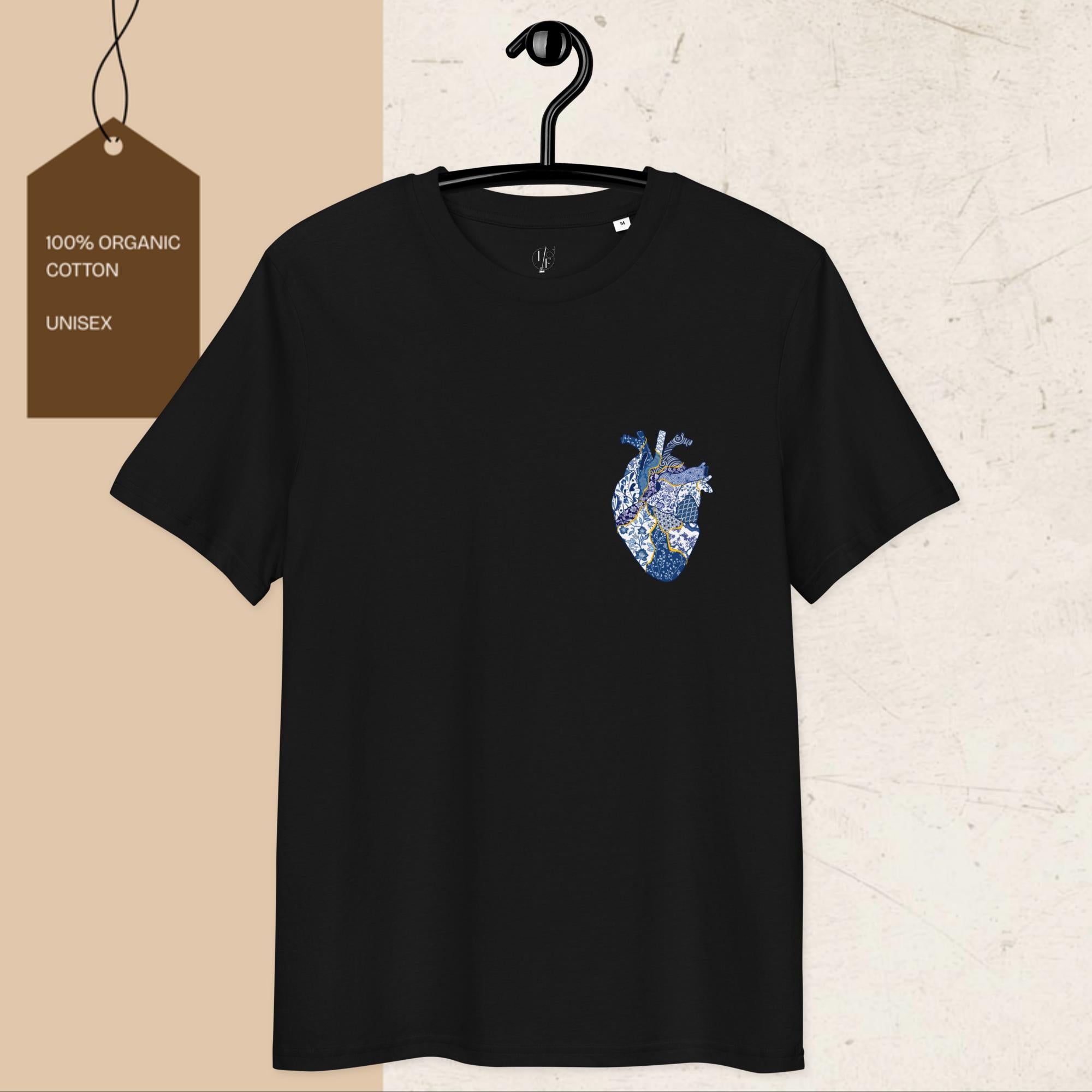 Kintsugi Heart Unisex Organic Cotton Graphic T-Shirt