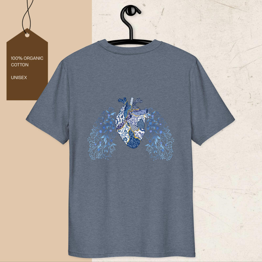 Kintsugi Heart Unisex Organic Cotton Graphic T-Shirt