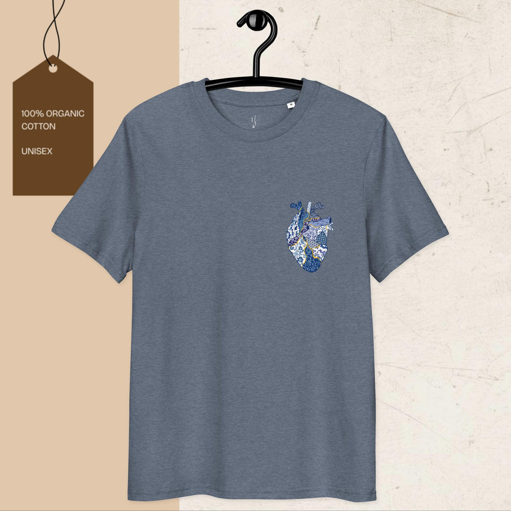 Kintsugi Heart Unisex Organic Cotton Graphic T-Shirt