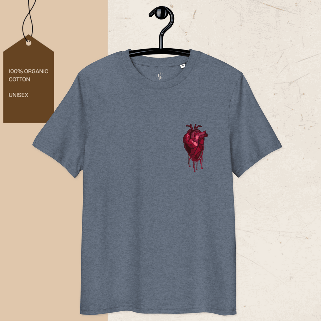 Frozen Heart graphic t-shirt made from 100% organic cotton with eco-friendly design