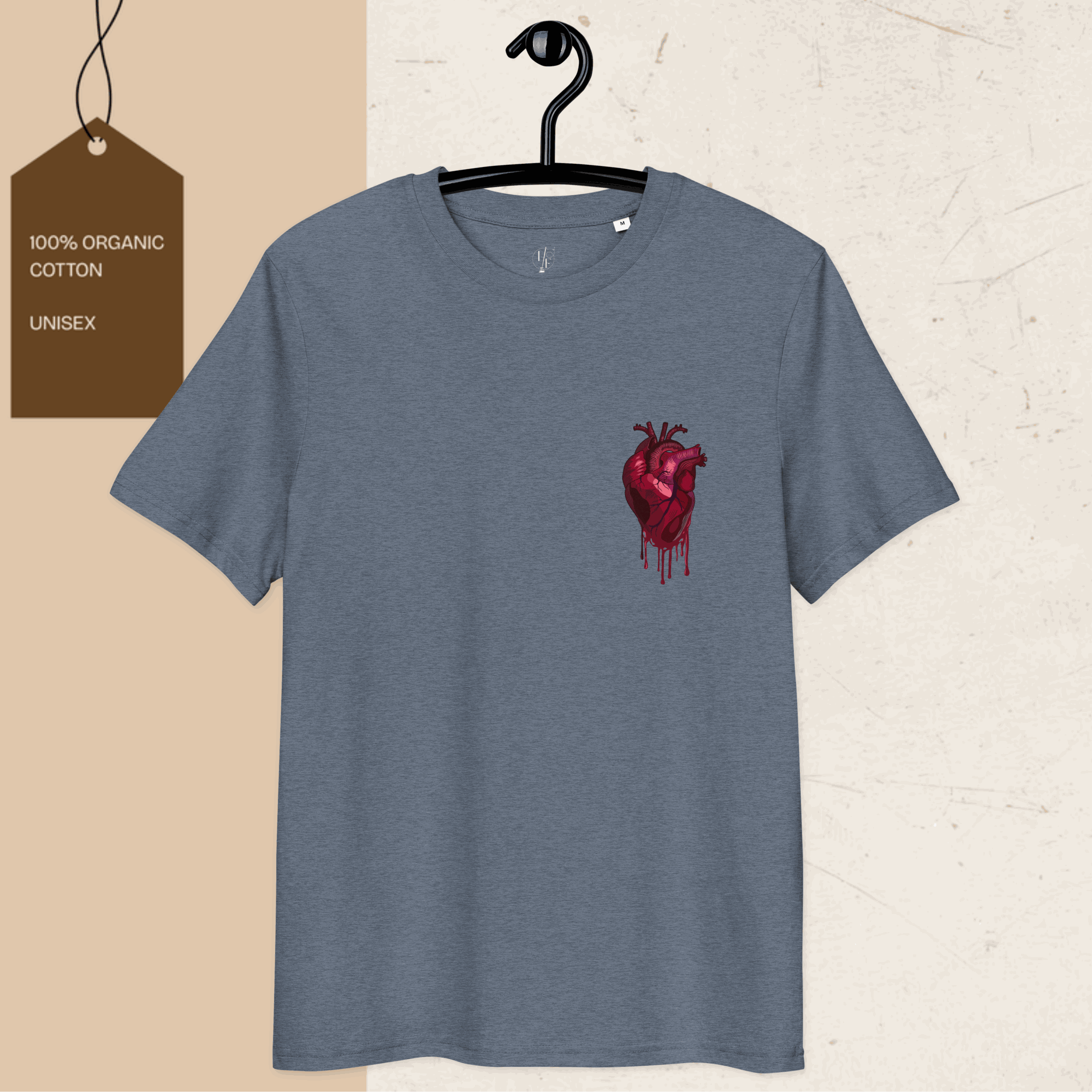 Frozen Heart graphic t-shirt made from 100% organic cotton with eco-friendly design