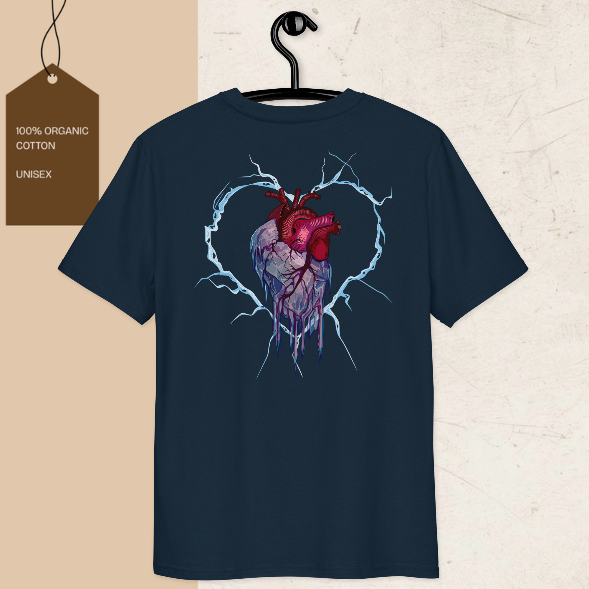Frozen Heart graphic t-shirt made of 100% organic cotton with eco-friendly design and comfy fit