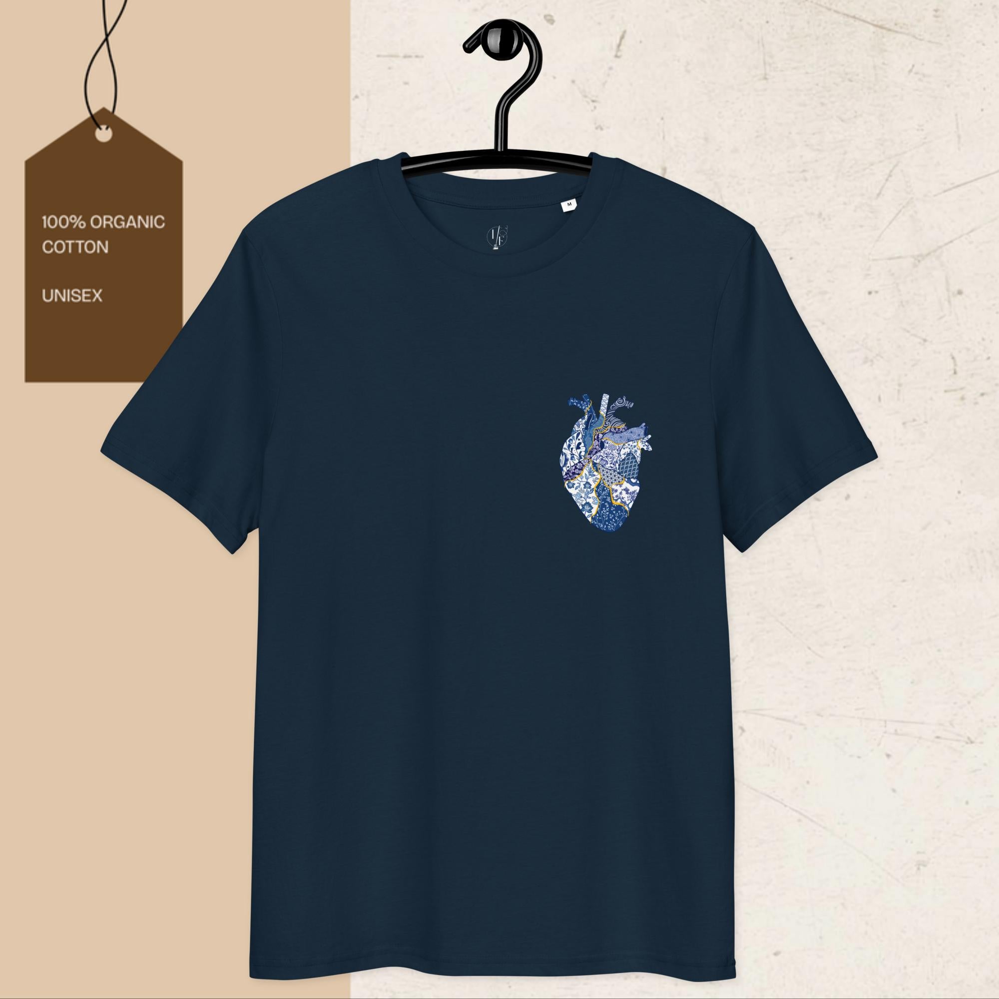 Kintsugi Heart Unisex Organic Cotton Graphic T-Shirt