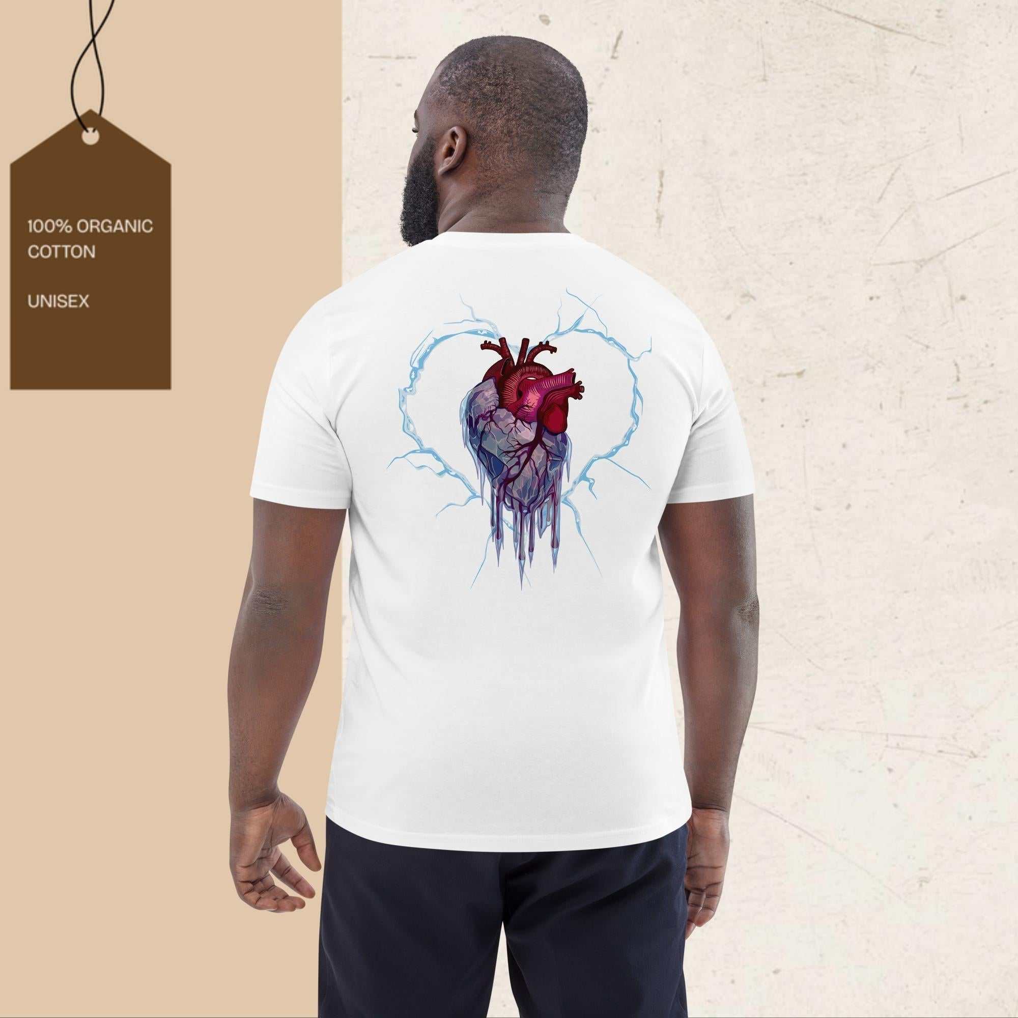 Frozen Heart graphic t-shirt made from 100% organic cotton with eco-friendly design
