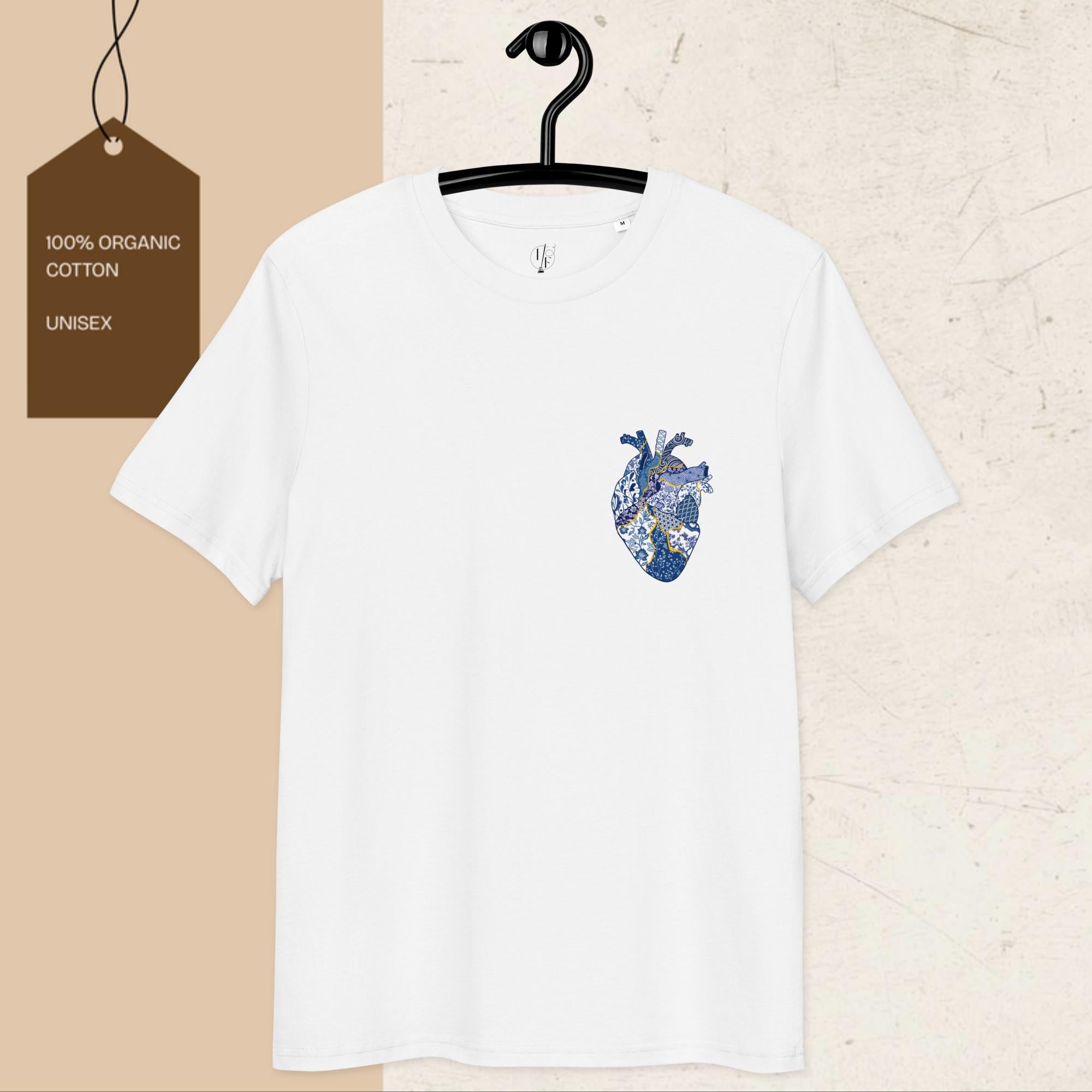 Kintsugi Heart Unisex Organic Cotton Graphic T-Shirt
