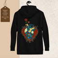 Cracks Beneath Beauty Literary Graphic Hoodie