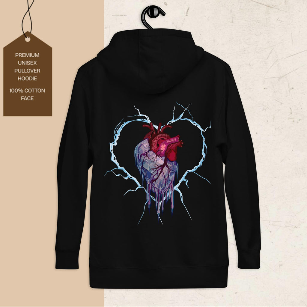 Frozen Heart | Graphic Hoodie | Ink & Fable Apparel