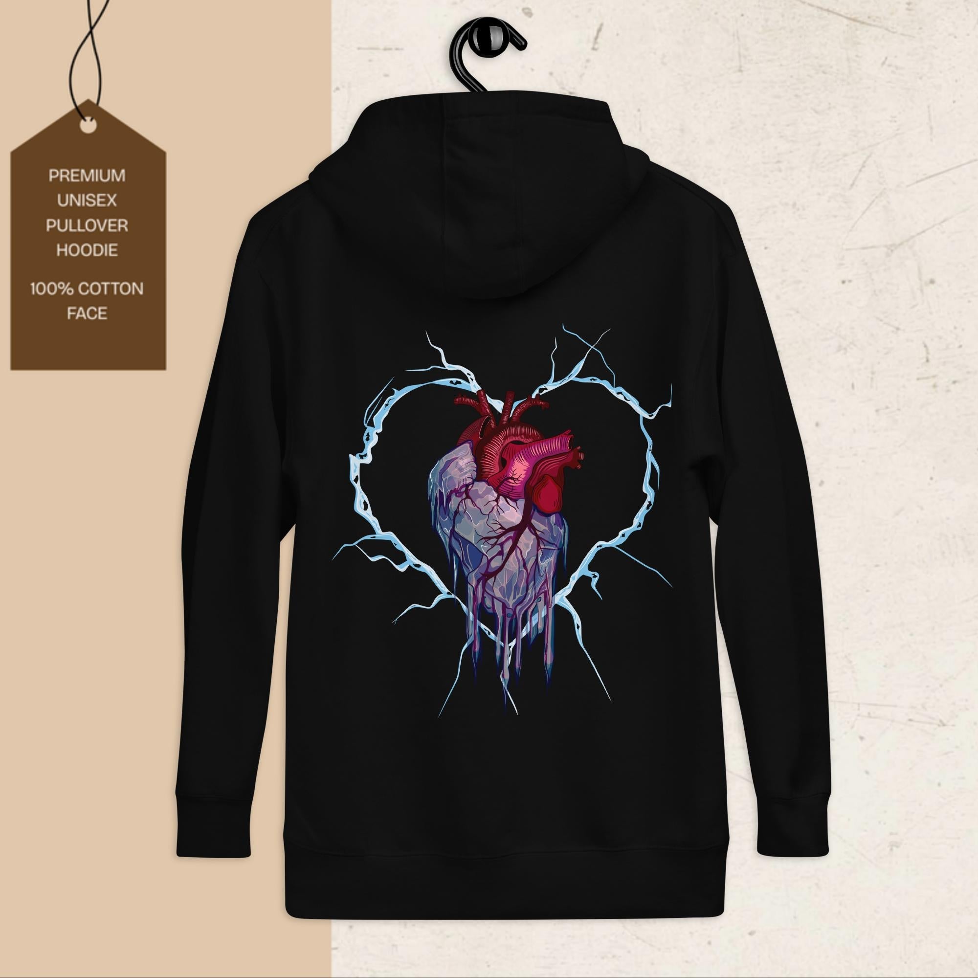 Frozen Heart | Graphic Hoodie | Ink & Fable Apparel