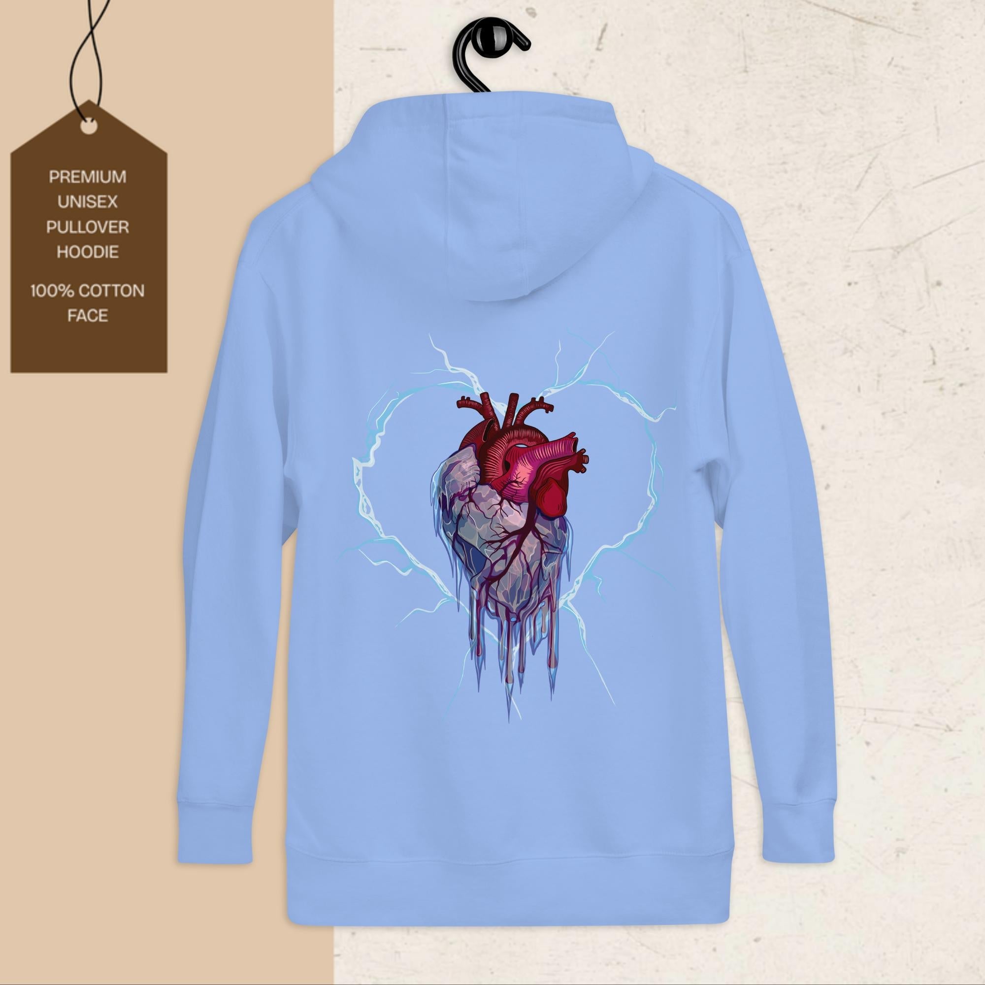 Frozen Heart | Graphic Hoodie | Ink & Fable Apparel