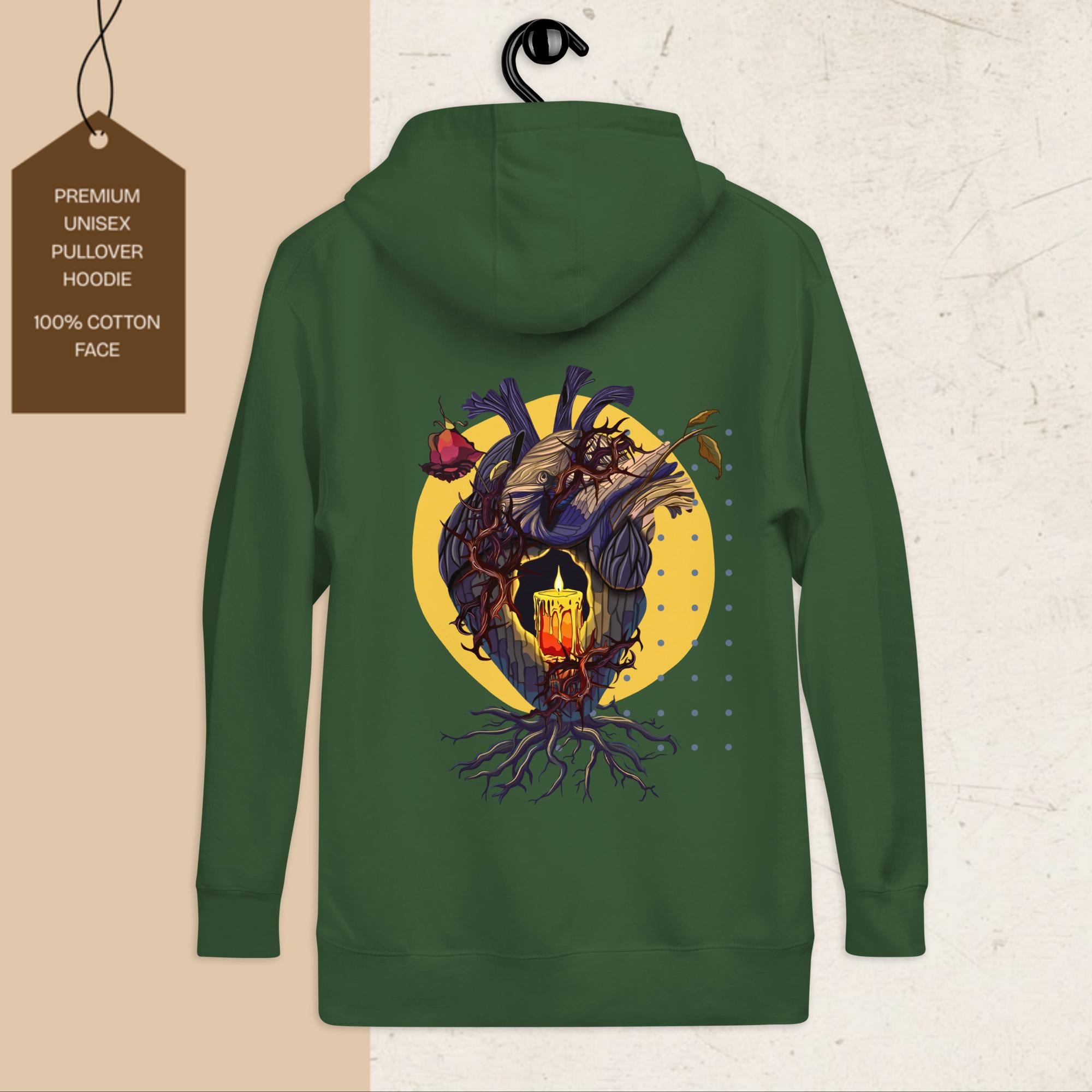 Candle of Hope | Graphic Hoodie | Ink & Fable Apparel