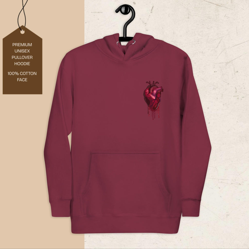 Frozen Heart | Graphic Hoodie | Ink & Fable Apparel