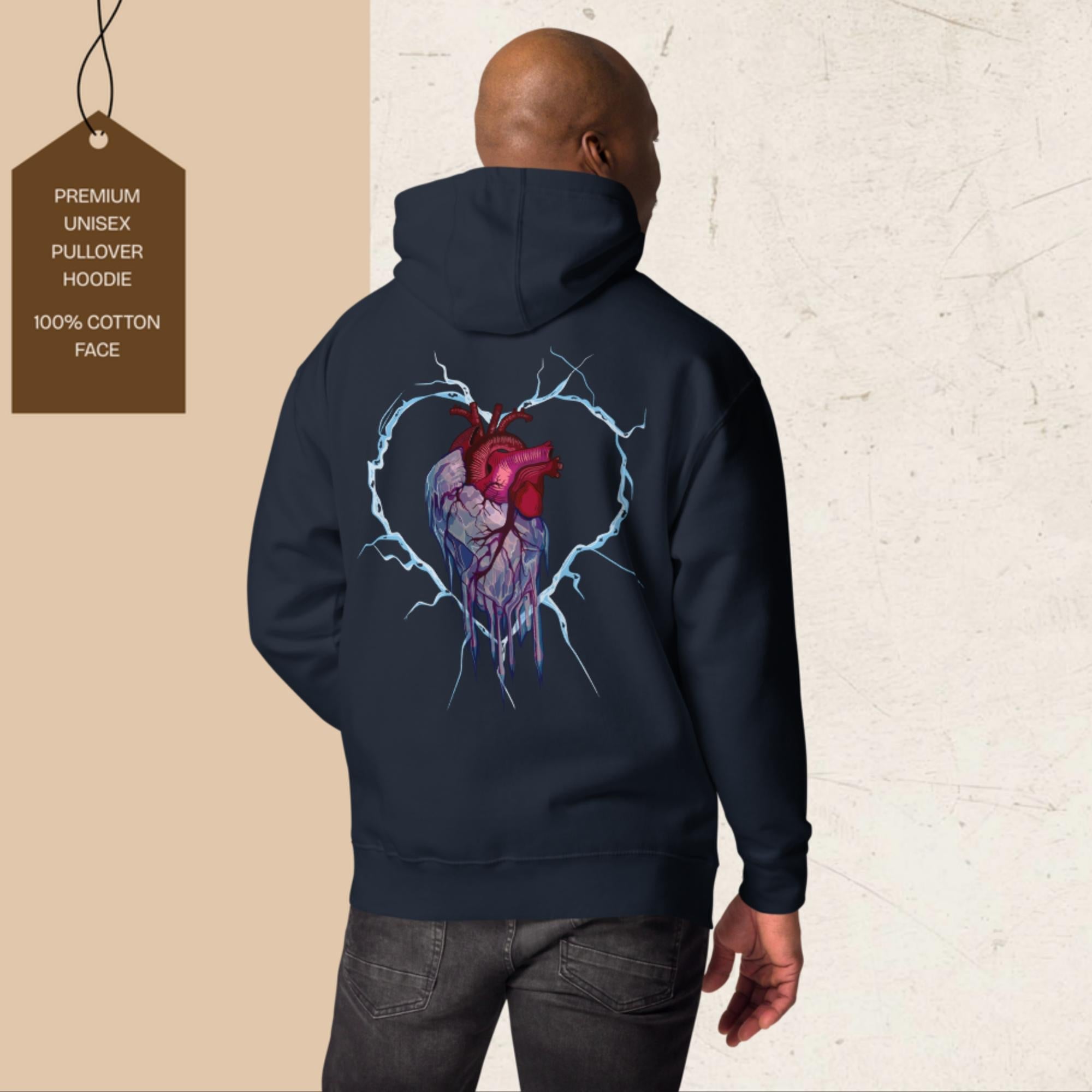 Frozen Heart | Graphic Hoodie | Ink & Fable Apparel