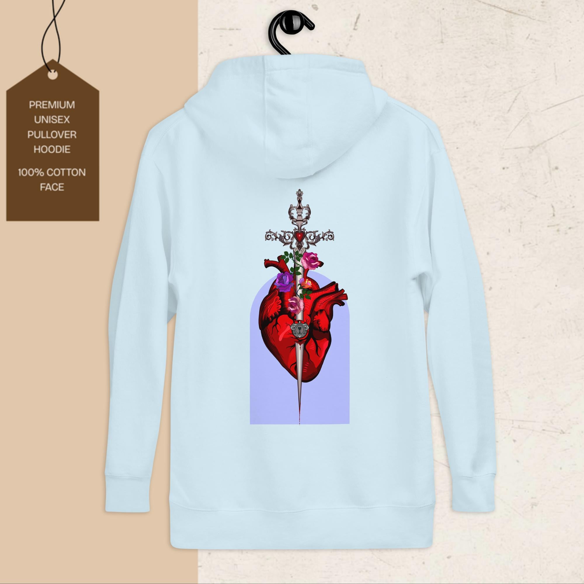 Locked Dagger | Graphic Hoodie | Ink & Fable Apparel