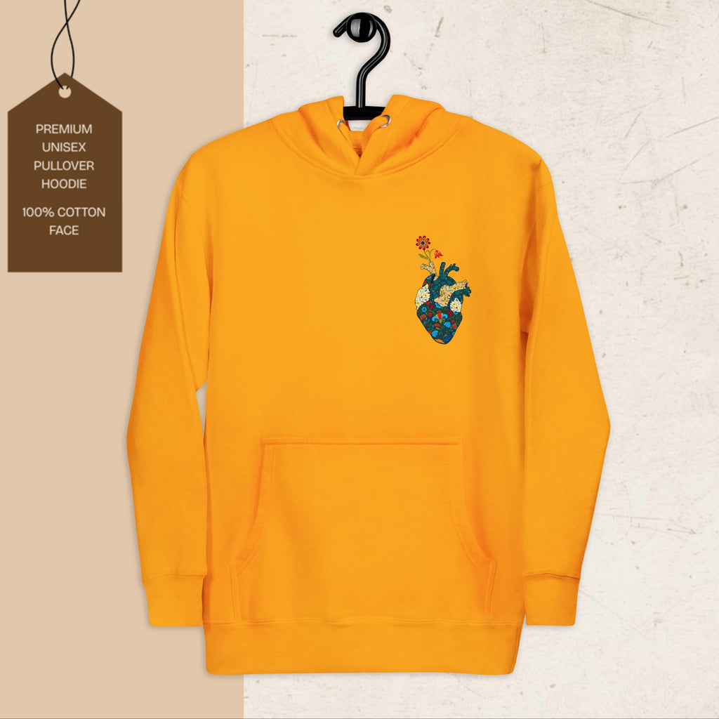Cracks Beneath Beauty Literary Graphic Hoodie