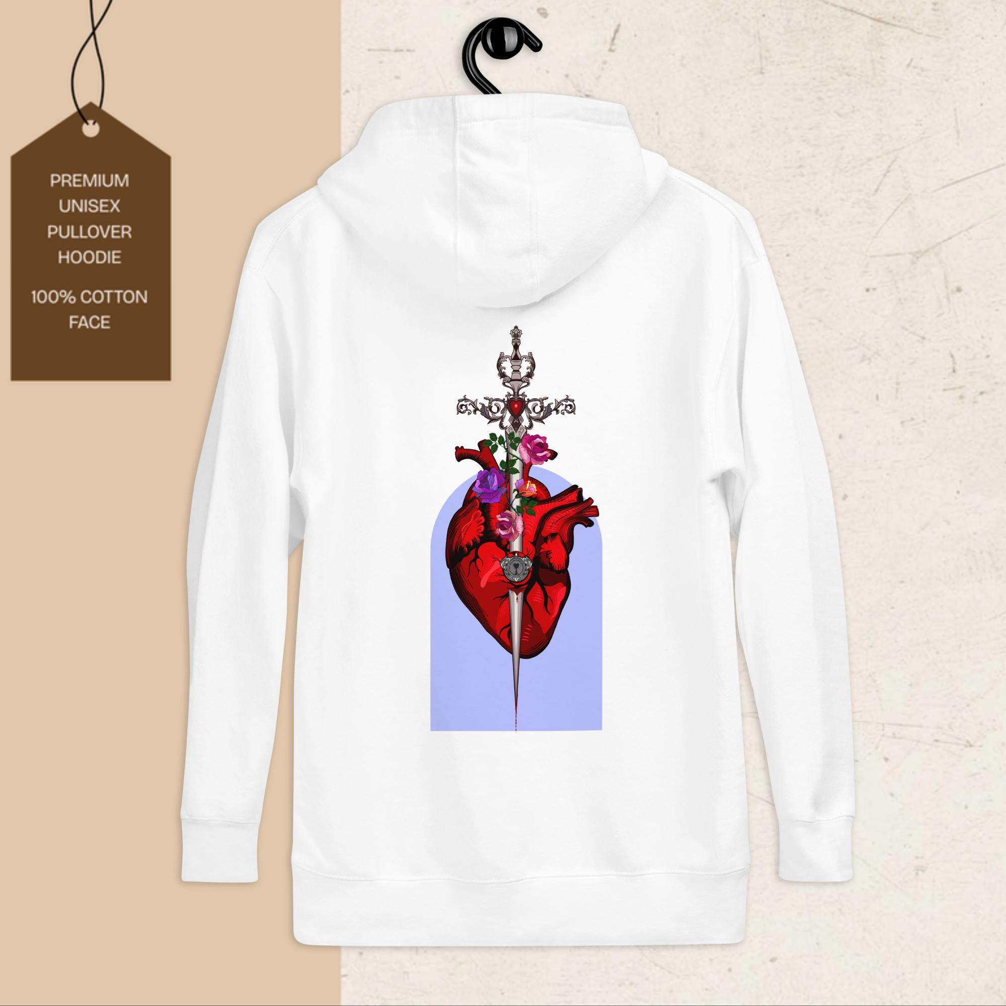Locked Dagger | Graphic Hoodie | Ink & Fable Apparel