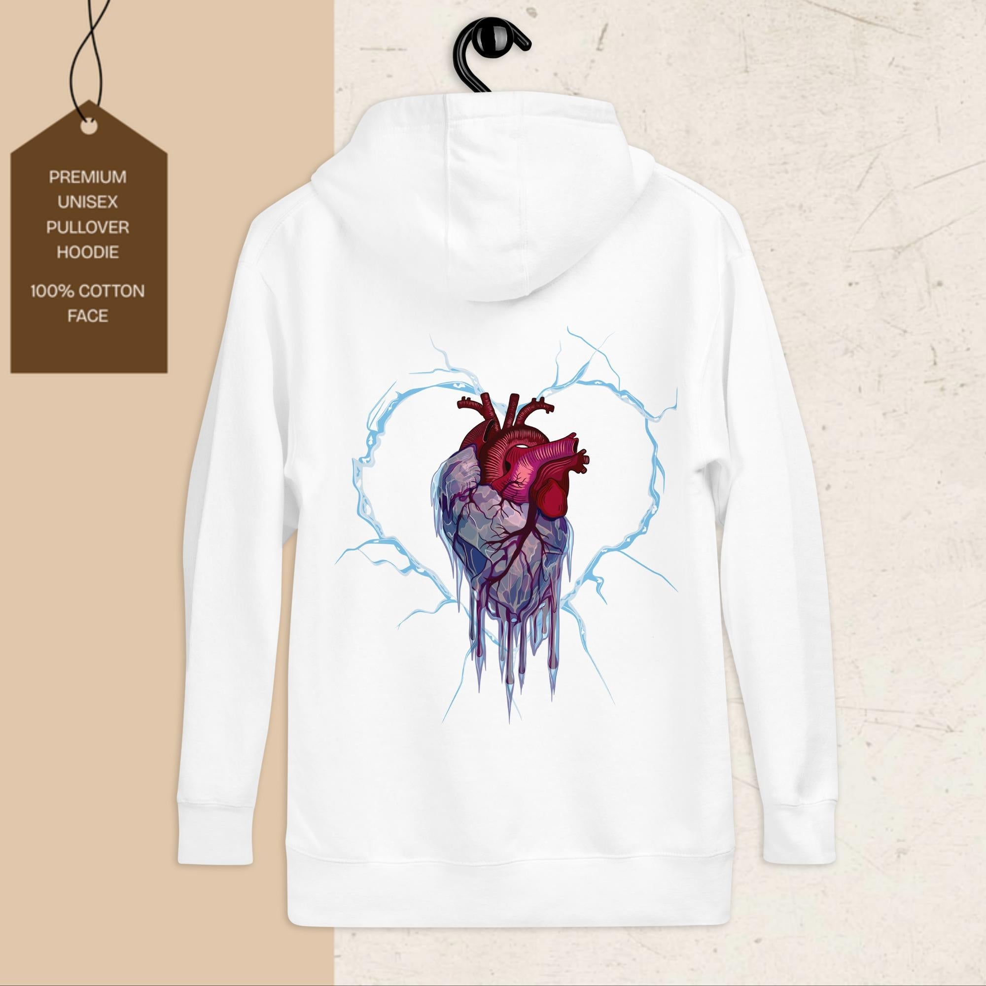 Frozen Heart | Graphic Hoodie | Ink & Fable Apparel
