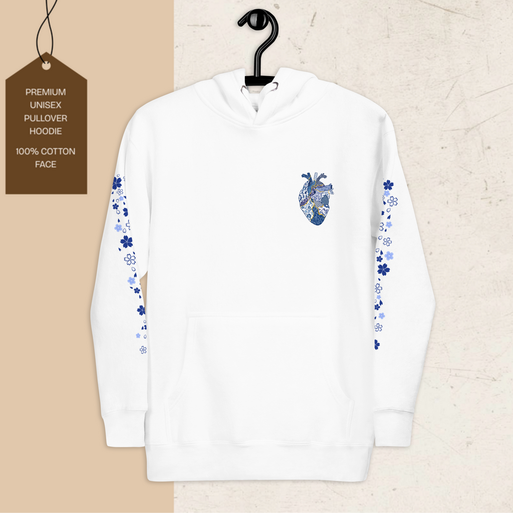 Kintsugi Heart Unisex Artistic Hoodie