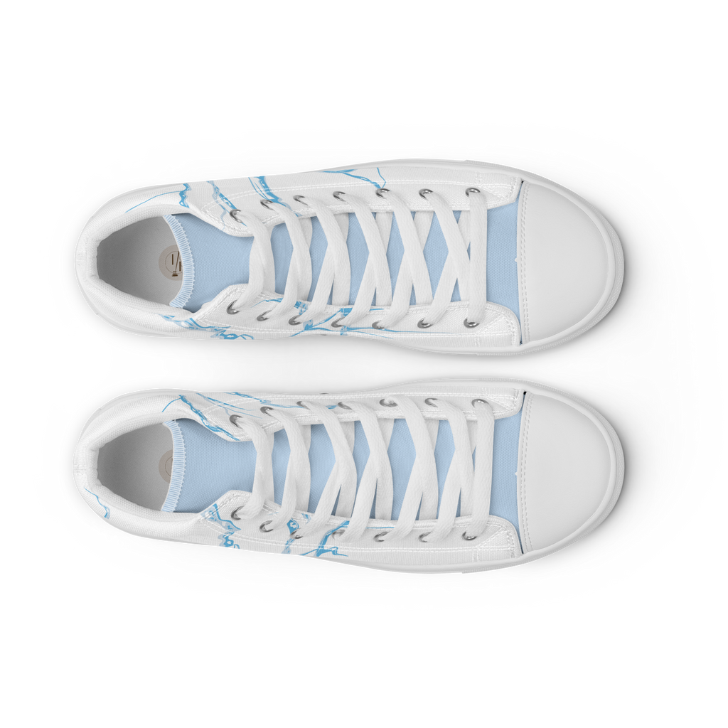 Women's High Top Canvas Shoes | Ink & Fable Apparel | Frozen Heart