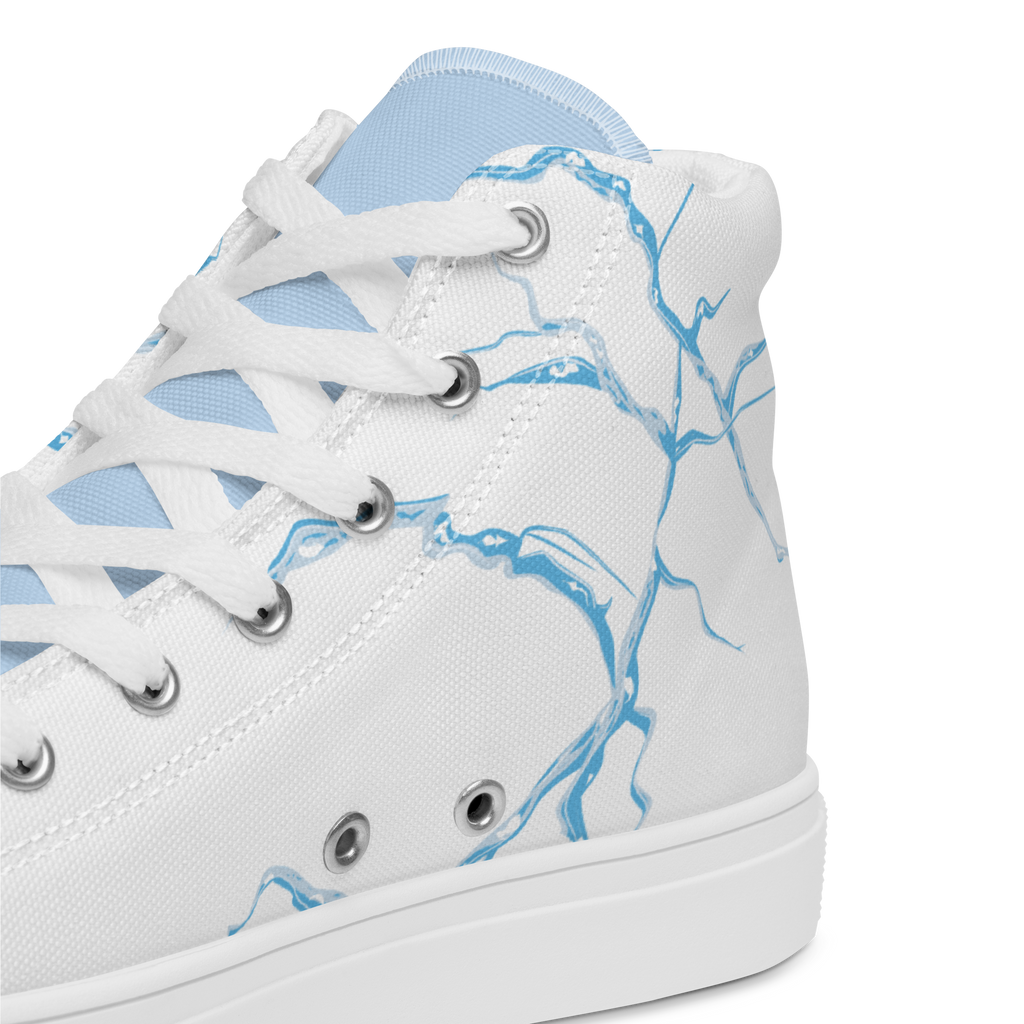 Women's High Top Canvas Shoes | Ink & Fable Apparel | Frozen Heart