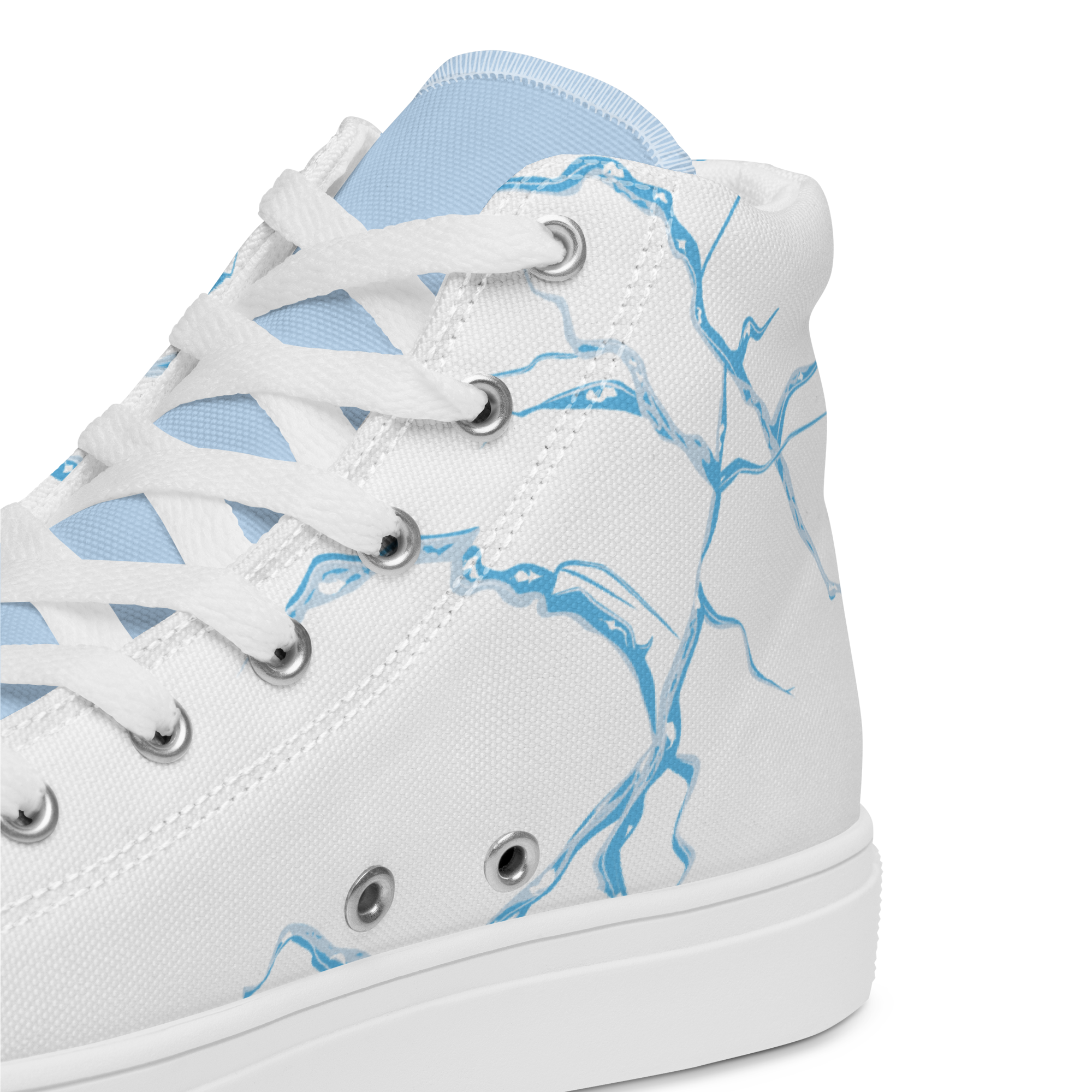 Women's High Top Canvas Shoes | Ink & Fable Apparel | Frozen Heart