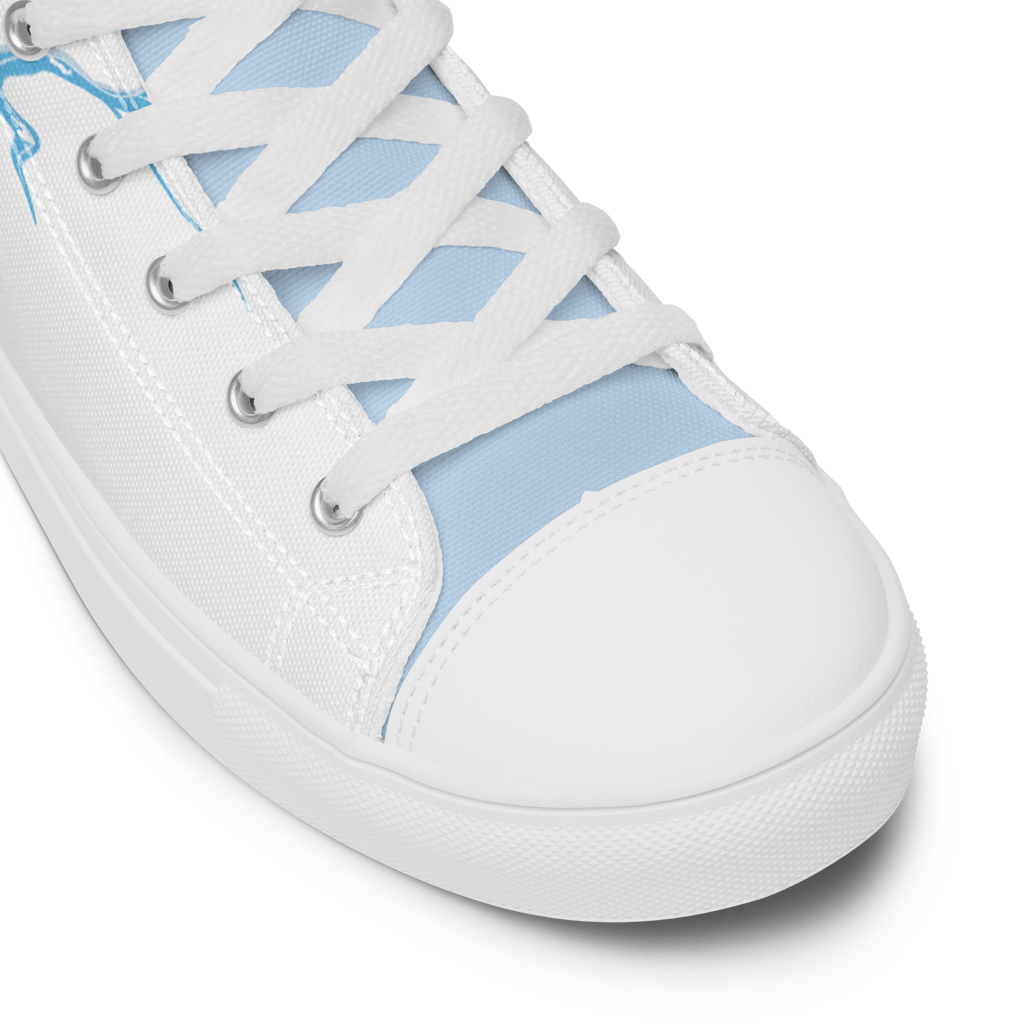 Women's High Top Canvas Shoes | Ink & Fable Apparel | Frozen Heart